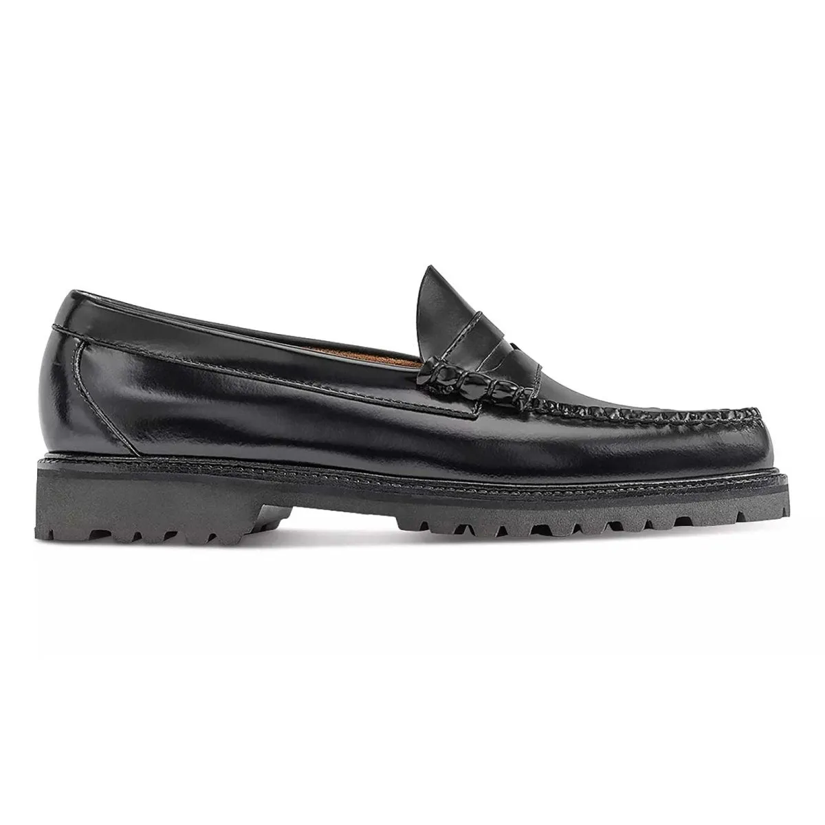 Dark Hue G.H. Bass Men's Larson Lug WeeJun Black