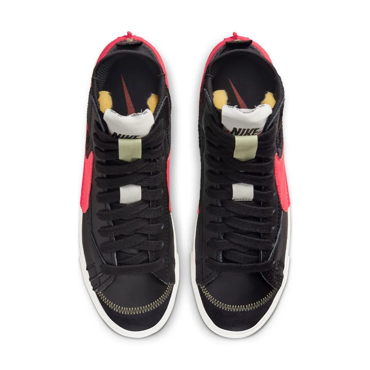 Stone Gray Travel Must Blazer Mid '77 Jumbo 'Black Bright Crimson'