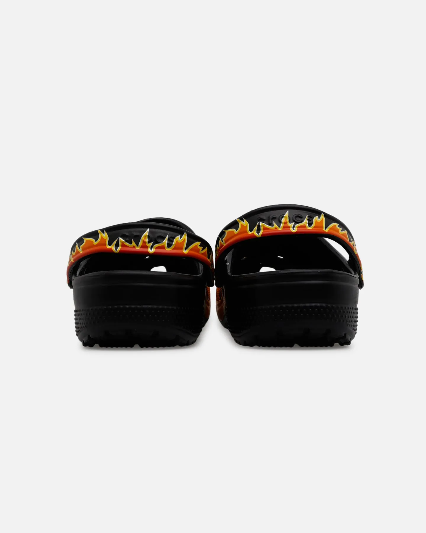 Crocs Classic Flames Clog Black/Multi Stride Easy