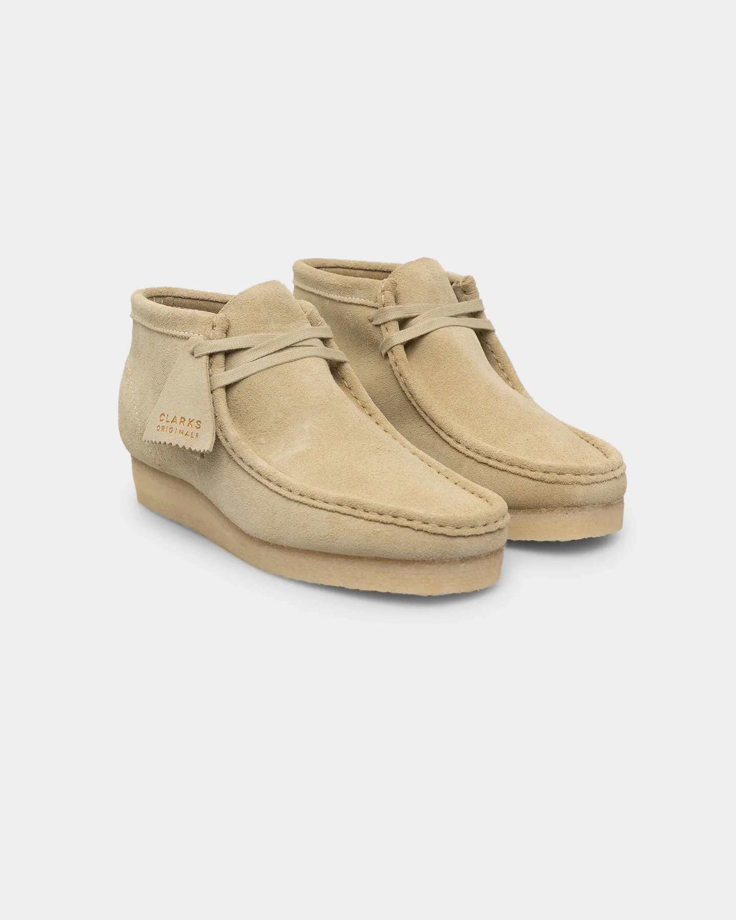 Clarks Originals Women's Wallabee Boot (M) Maple indoor shoe features
