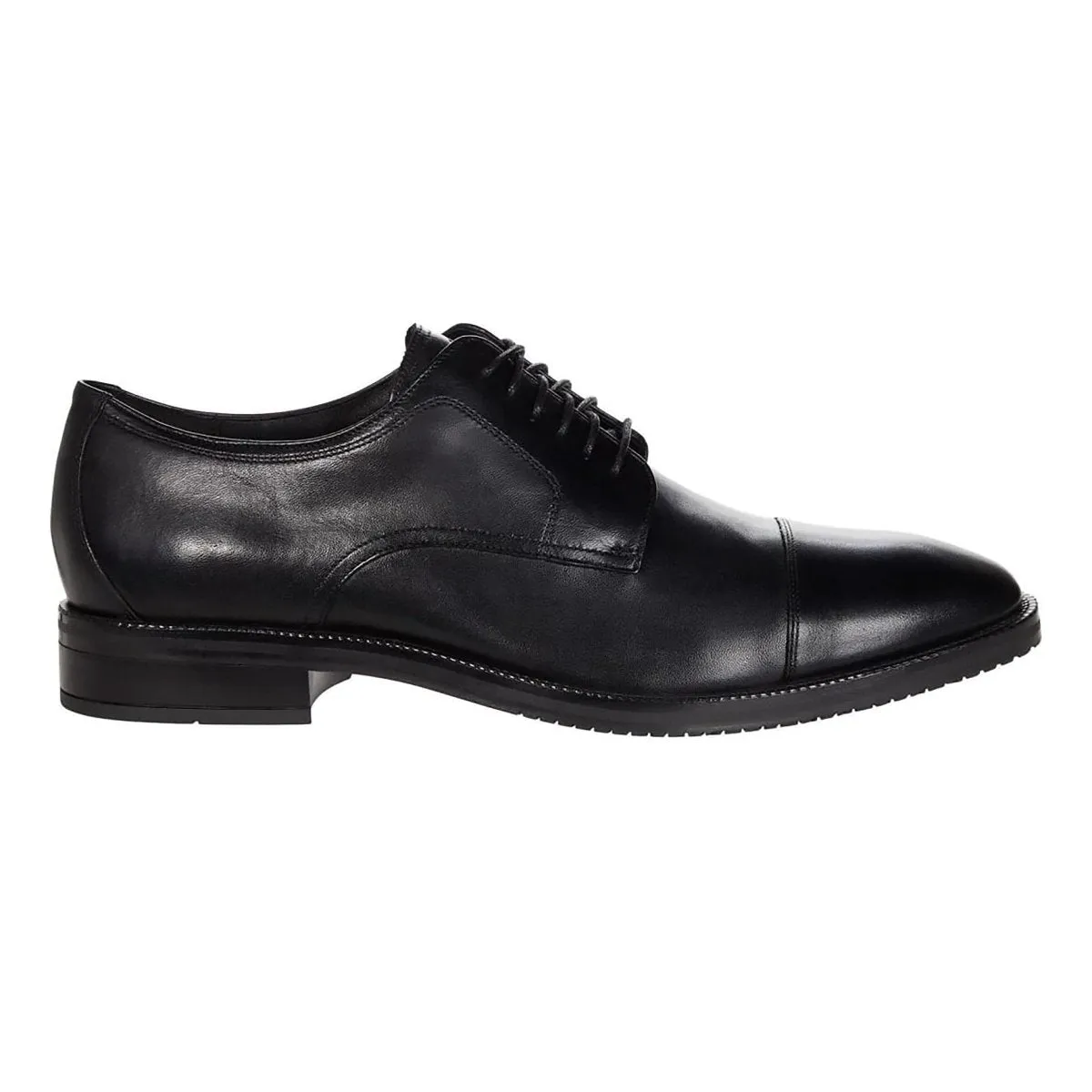 Evening Out Confident Walk Cole Haan Men's Modern Essentials Cap Oxford Black Waterproof