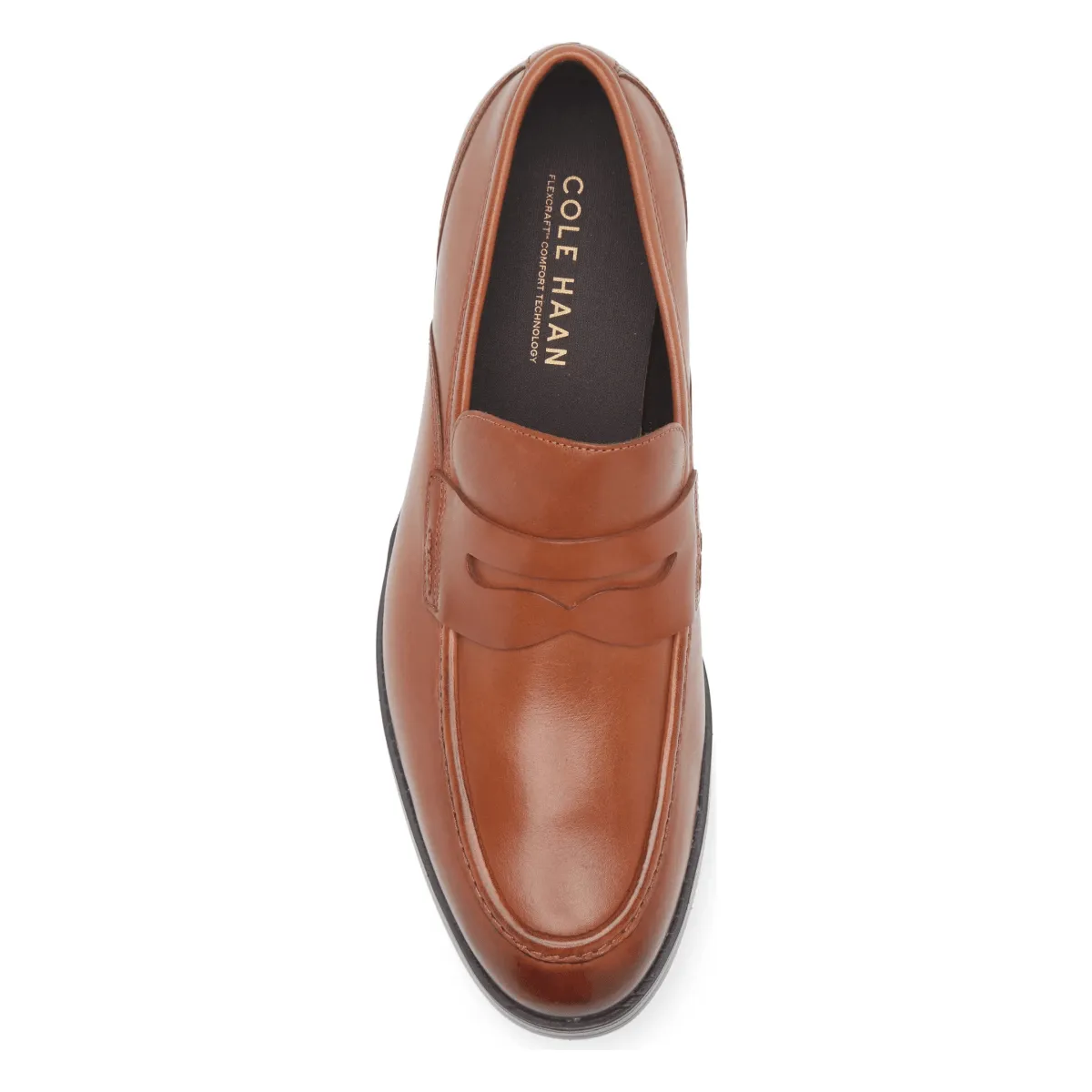 Core Pace Narrow Shape Cole Haan Men's Newmark Grand Penny Loafer British Tan/Dark Brown