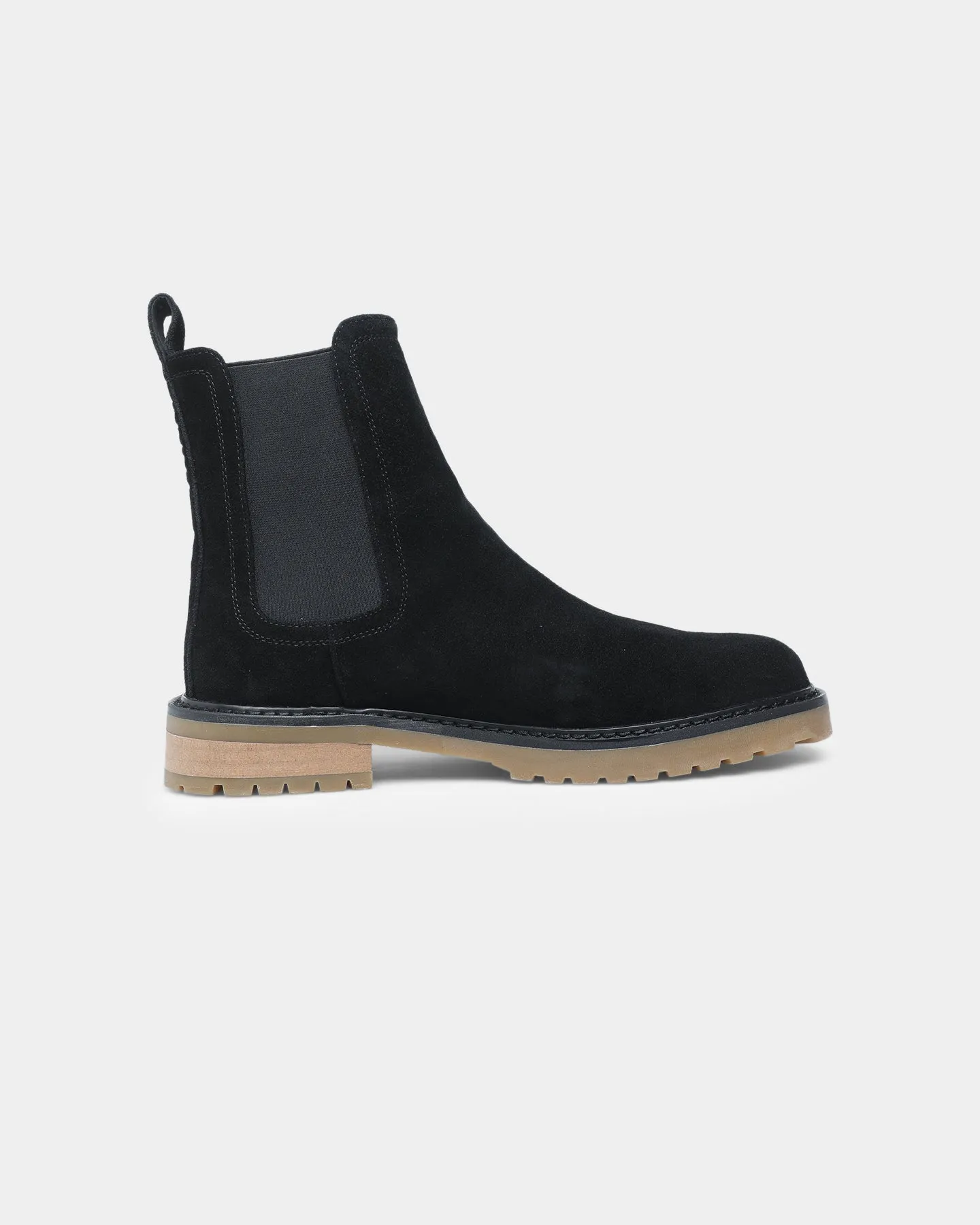 Saint Morta Chunky Chelsea Boot Black/Gum Good Traction Firm Ground