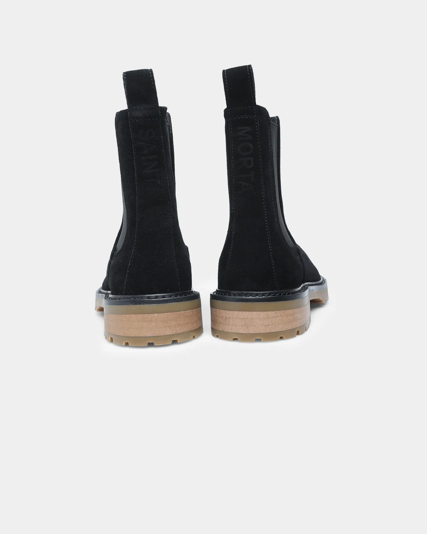 Canvas Saint Morta Chunky Chelsea Boot Black/Gum