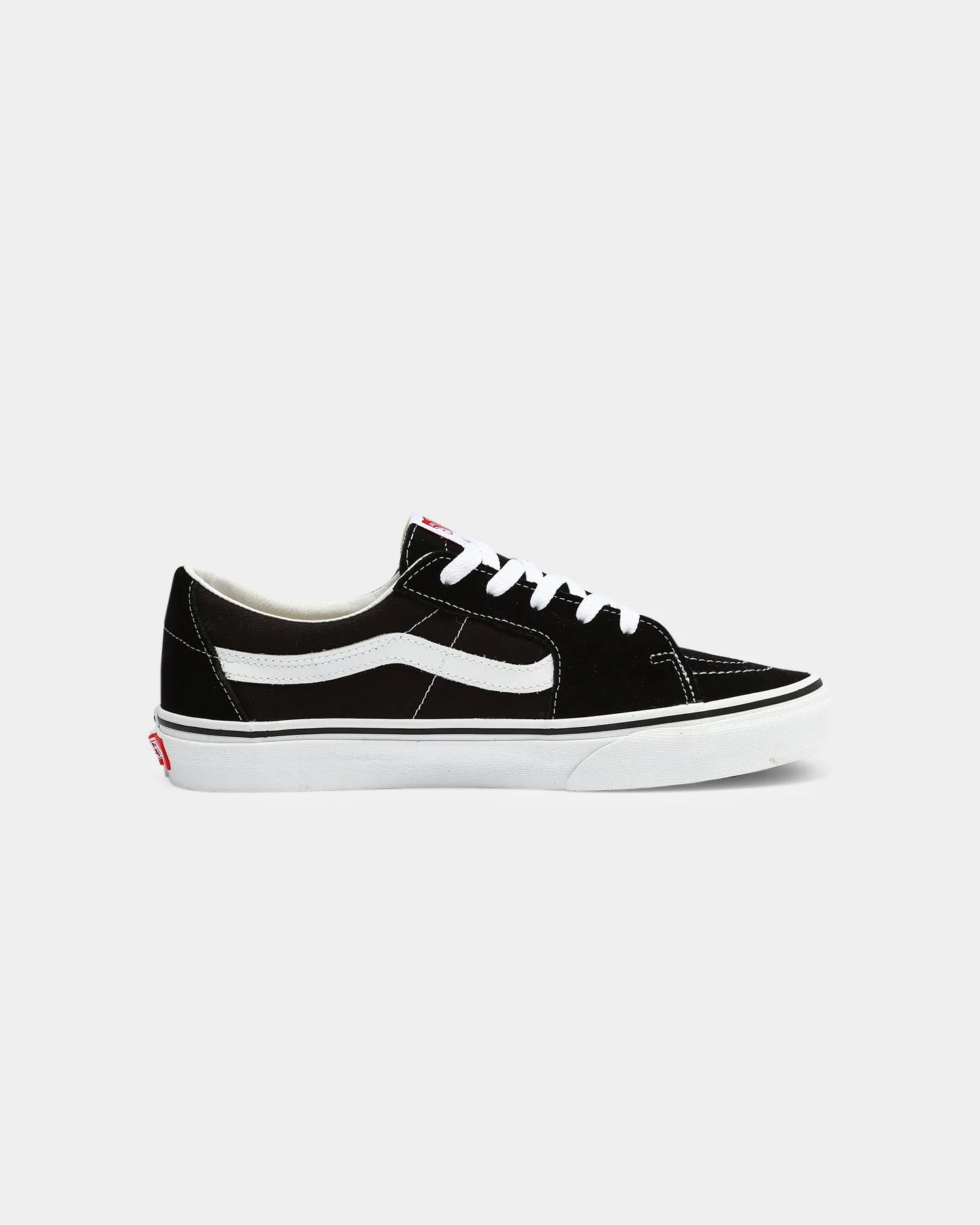 High Top Balance Fit Vans SK8-Low Black/True White