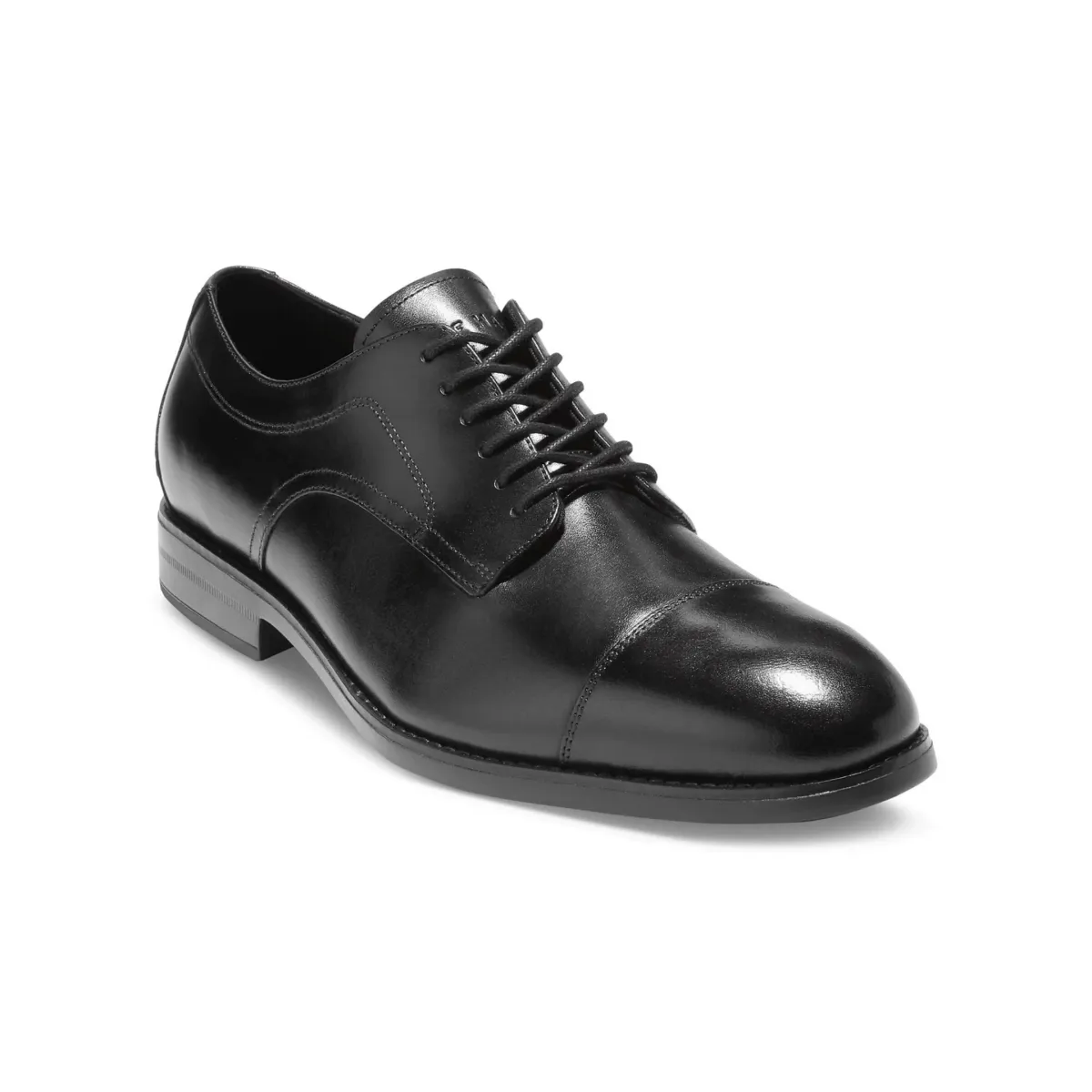Art Craft Retro Edge Cole Haan Men's Harmon Grand Cap Toe Oxford Black Leather