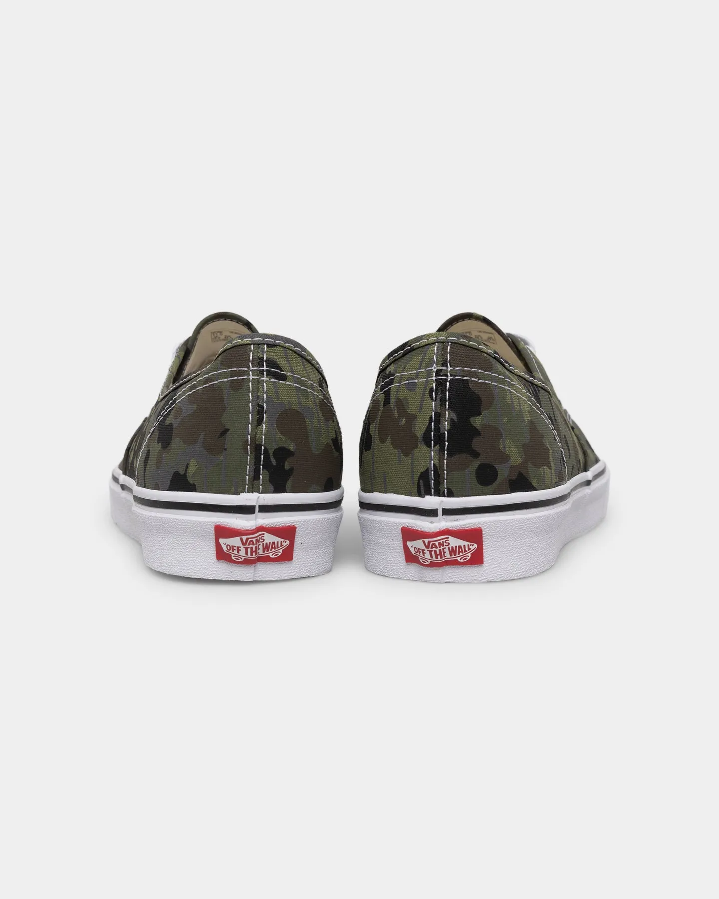 Leather Upper Zip Fast Vans Authentic Rain Camo Green/Multi