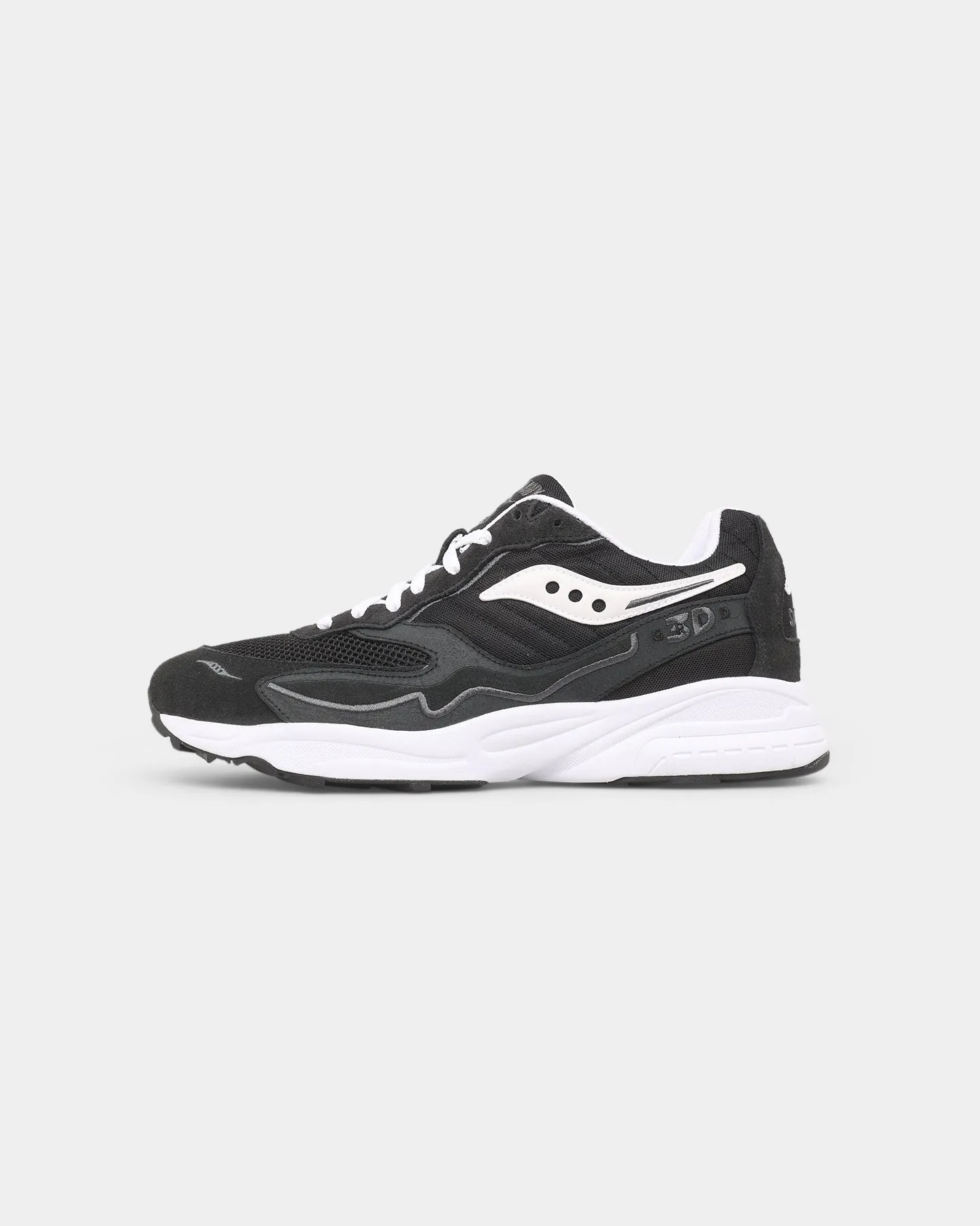 Saucony 3D Grid Hurricane Black/White Top Rated Comfort Bend