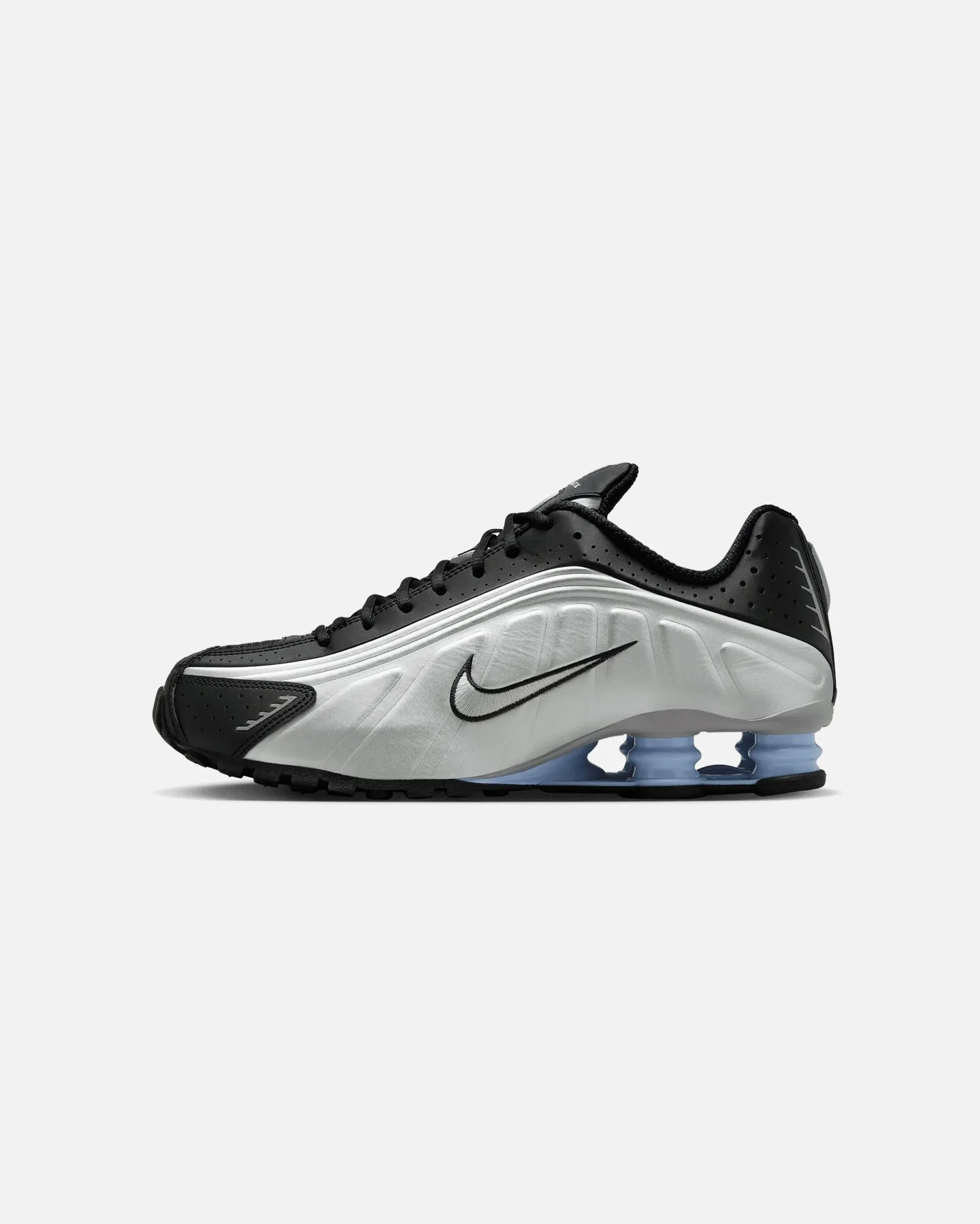 Kind Glow Nike Shox R4 Metallic Silver/Black