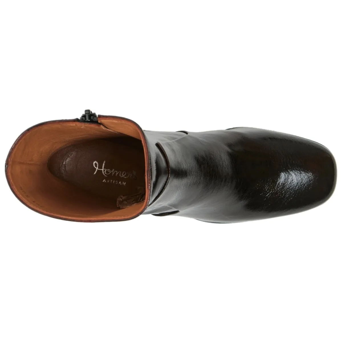 Homers Women's Niki Chestnut Mill/Wine Patent Shock Pad Soft Cushioning