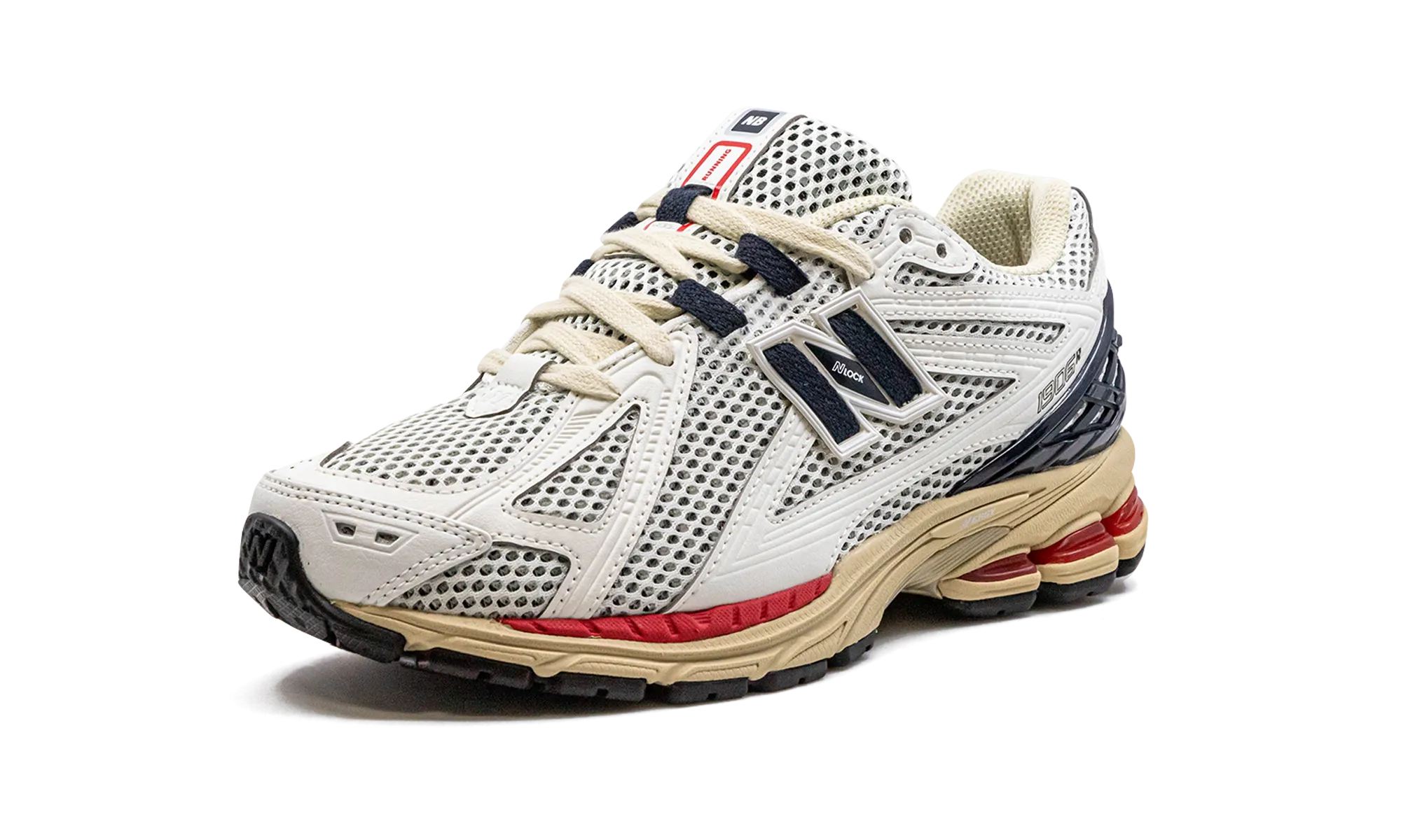 Multi - terrain rocker - sole shoes 1906R "Sea Salt Eclipse True Red"