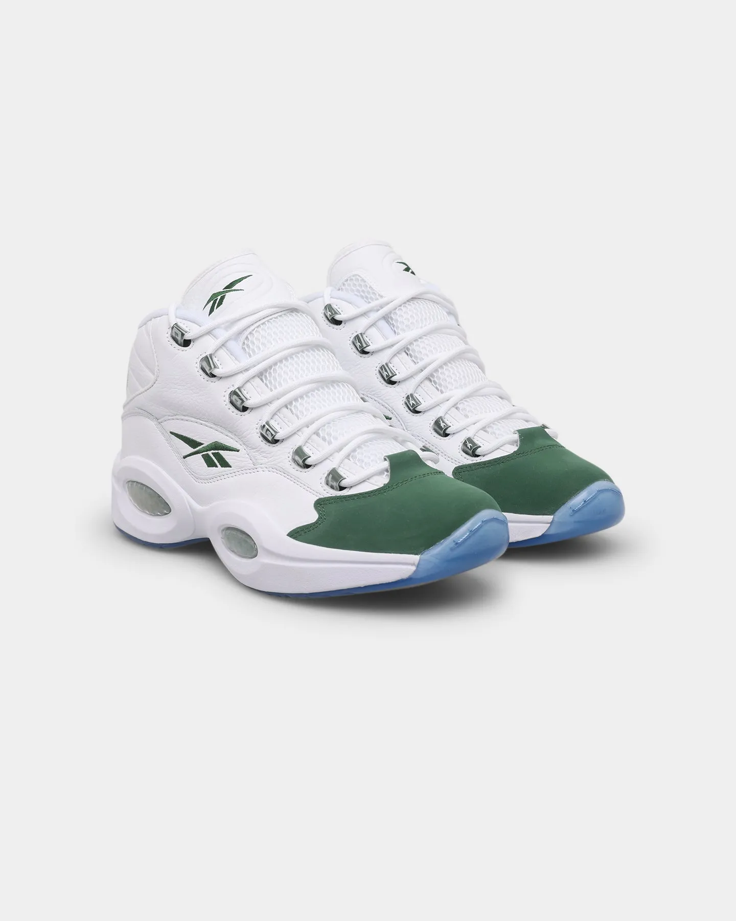 Comfort Outsole Reebok Question Mid "Green Toe" Ftwr White/Pine Green
