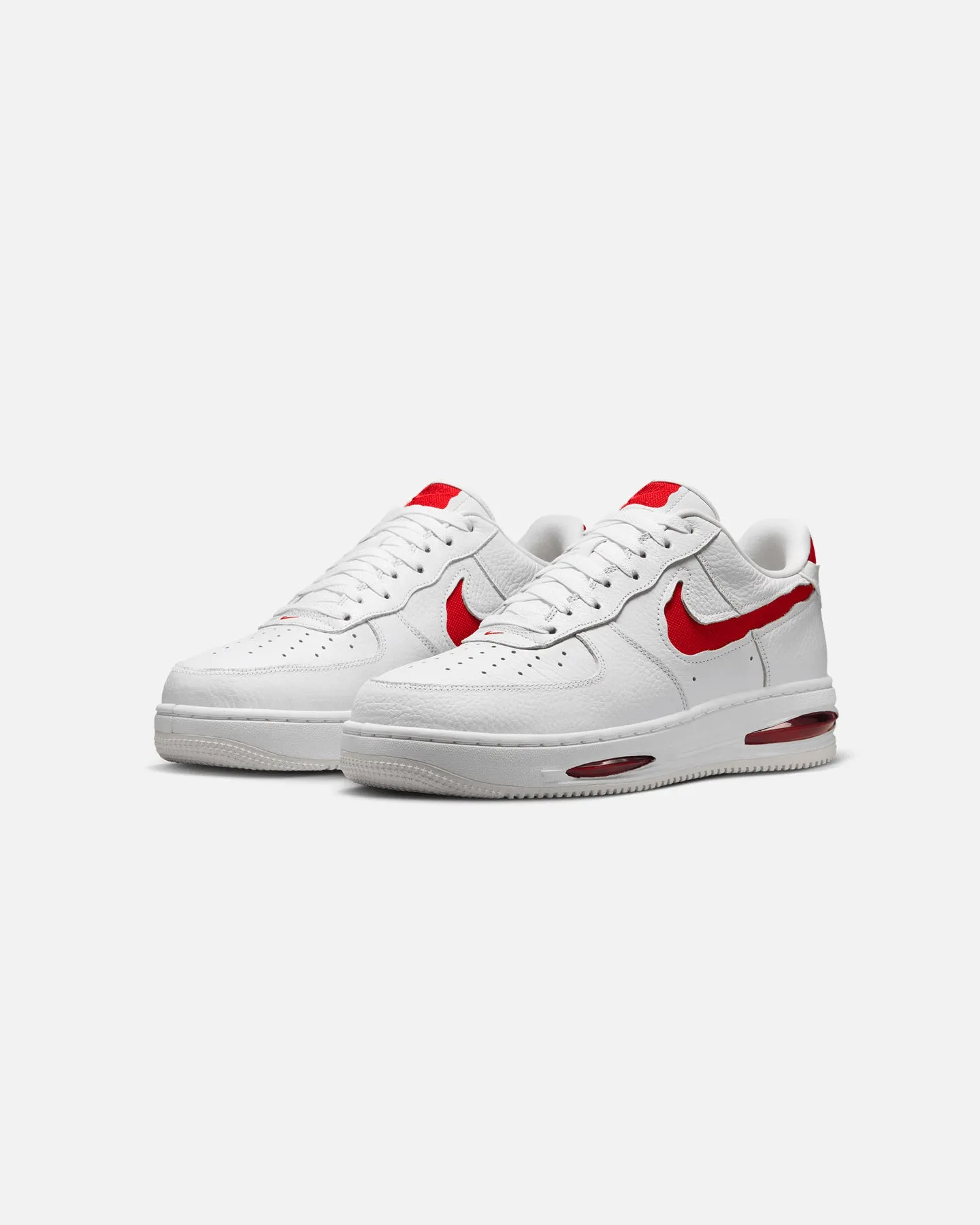 Nike Air Force 1 Low Evo White/University Red Metal Edge Breathable Upper
