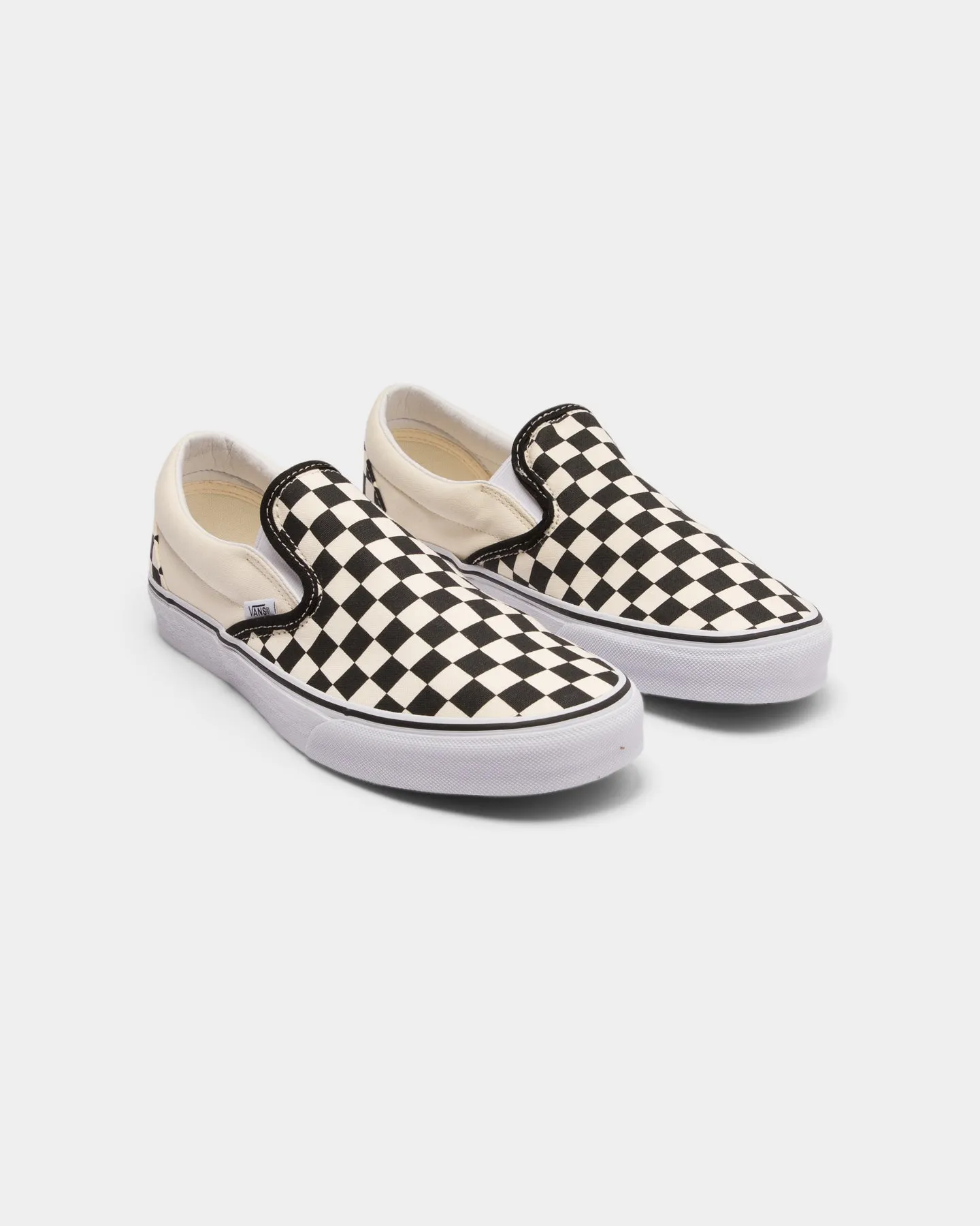 Vans Classic Slip-On (Checkerboard) Black/White Breathable