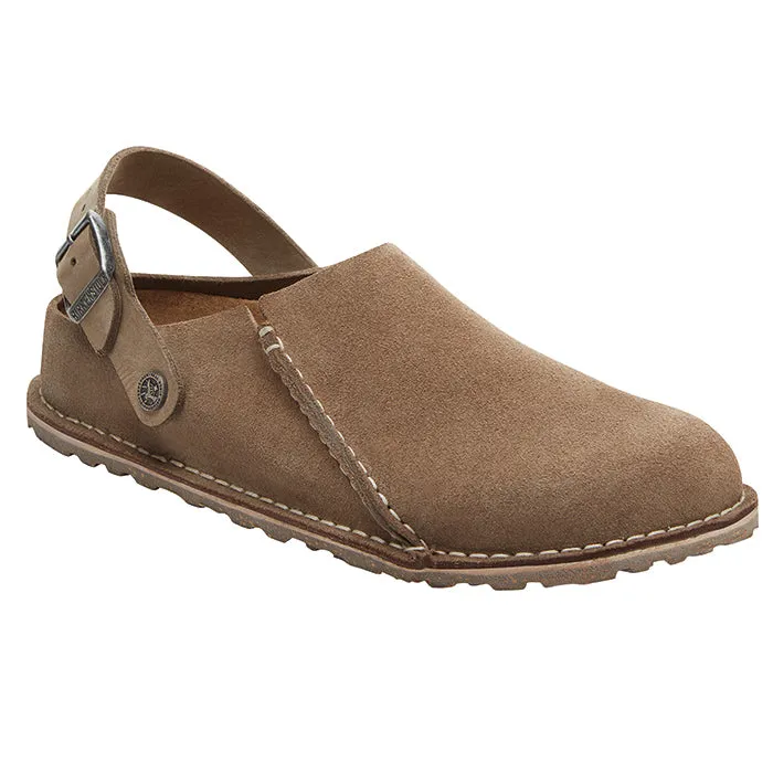 Street Ease Stay Comfy Womens Birkenstock Lutry Narrow in Gray Taupe