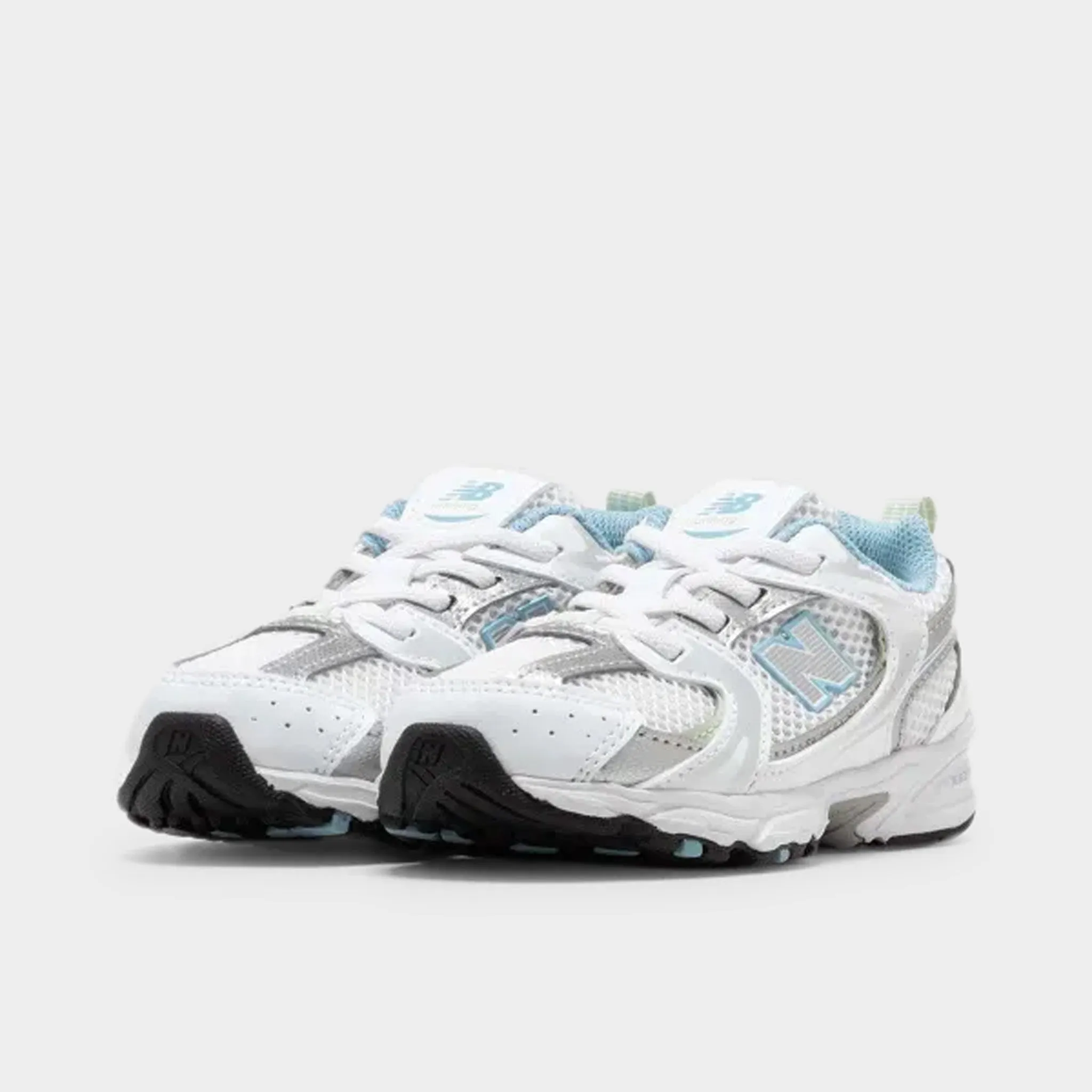 Mom Safe Joy Mood New Balance Toddler's 530 White / Silver - Light Blue