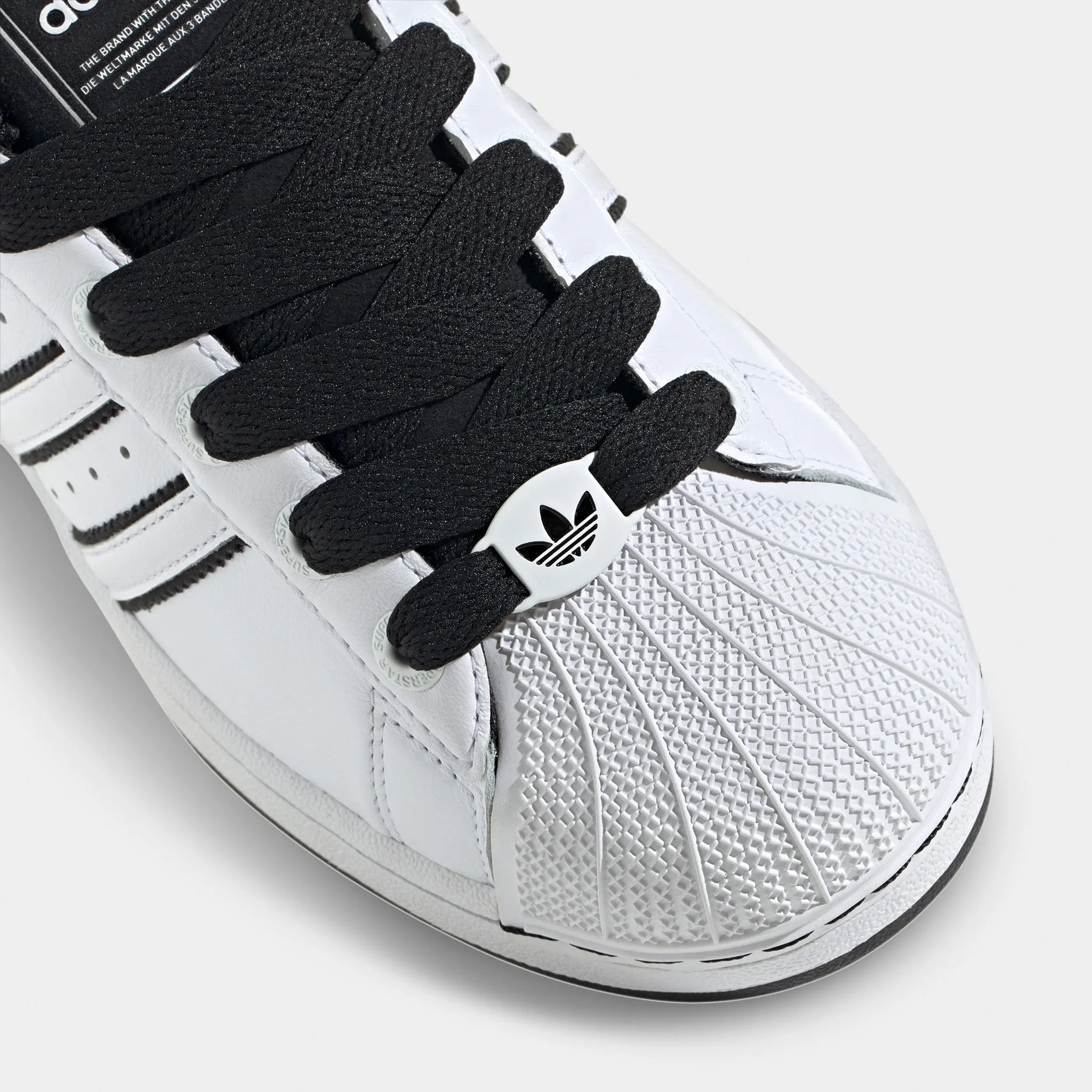 adidas Superstar II White / Black - White Classic Comfort collar