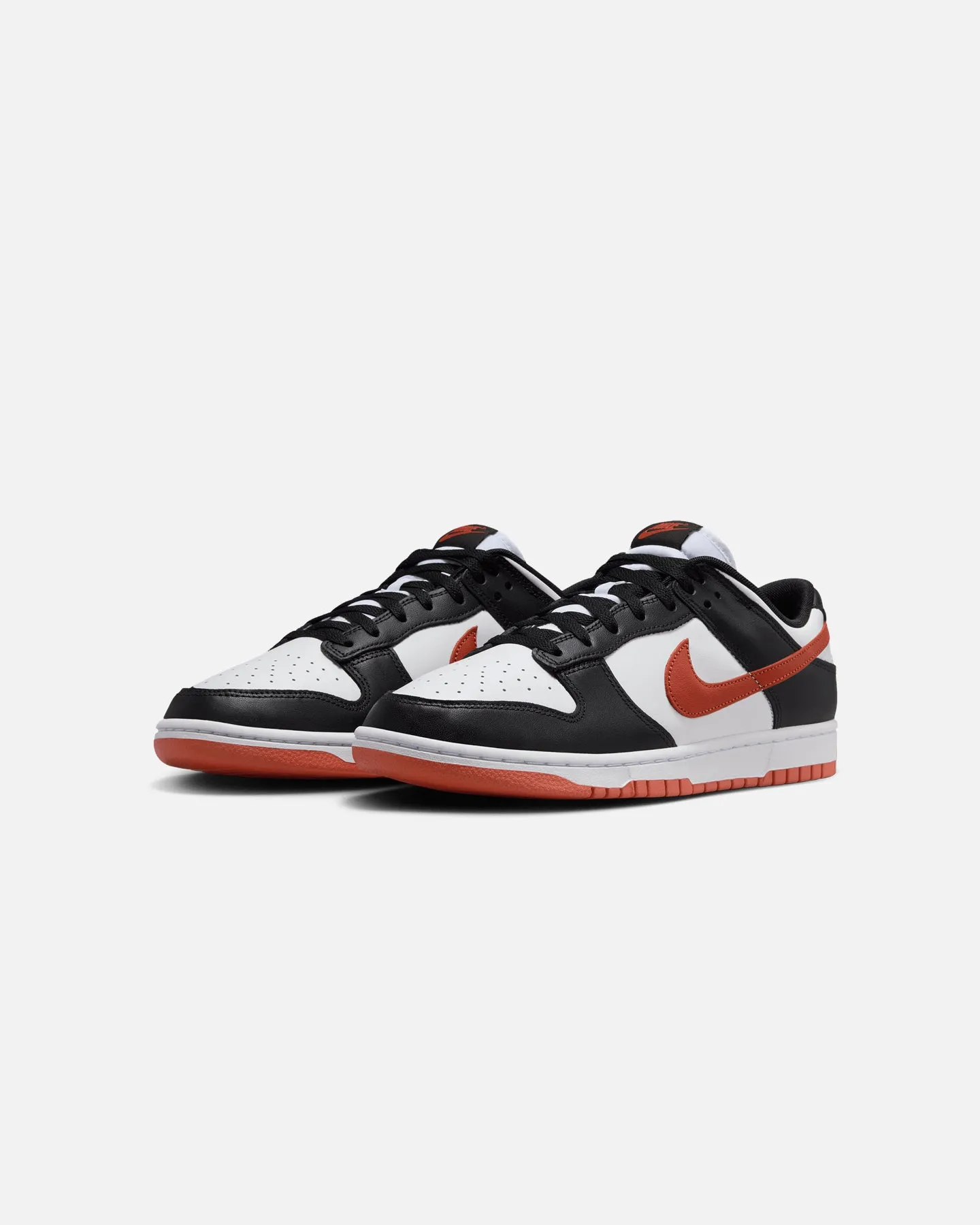 Nike Dunk Low Retro "Dragon Red" White/Dragon Red Lace Up Style Peace Step