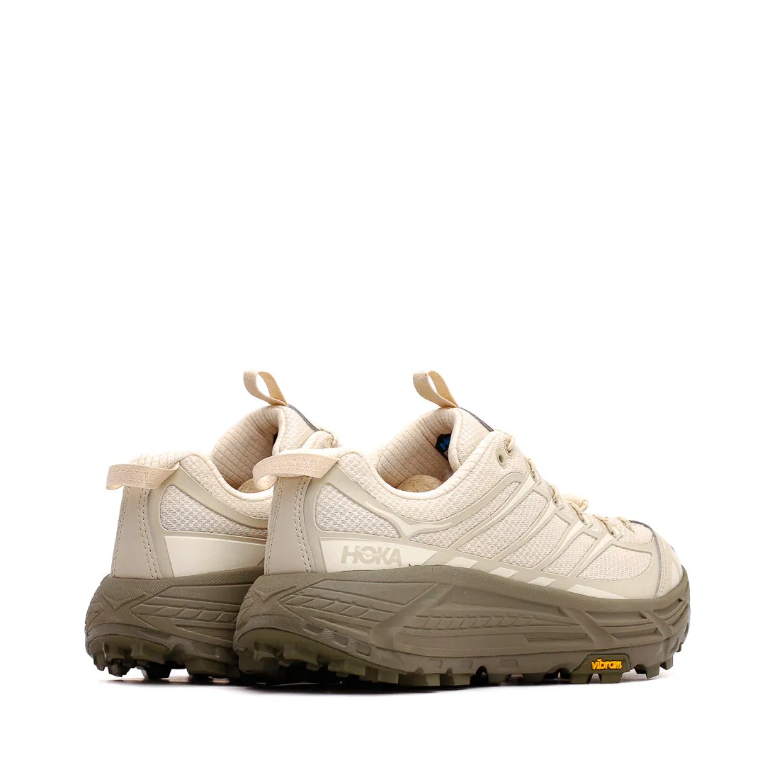 Hoka One One Unisex Mafate Three2 Oat Milk Eucalyptus 1141572-OLY Trail Performance running in heavy rain shoes