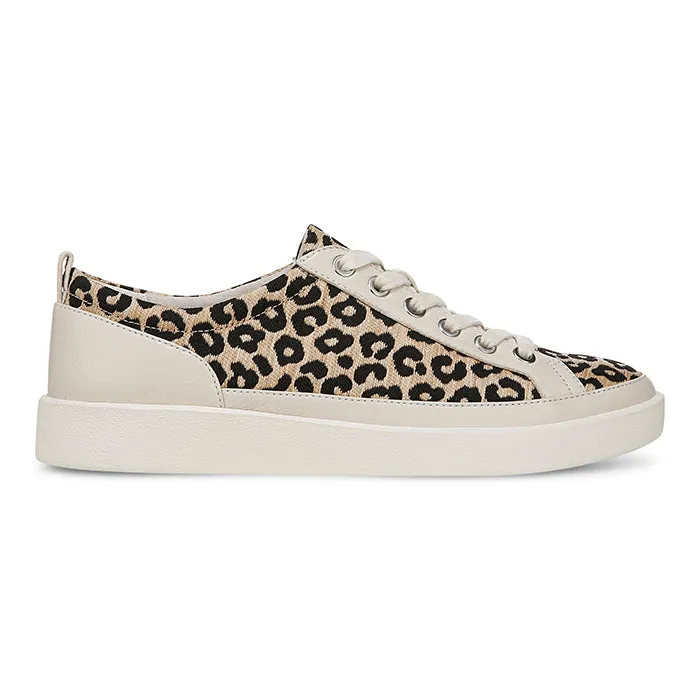 Womens Vionic Winny Lace Up Sneaker in Natural Leopard Easy matching Stitch Free