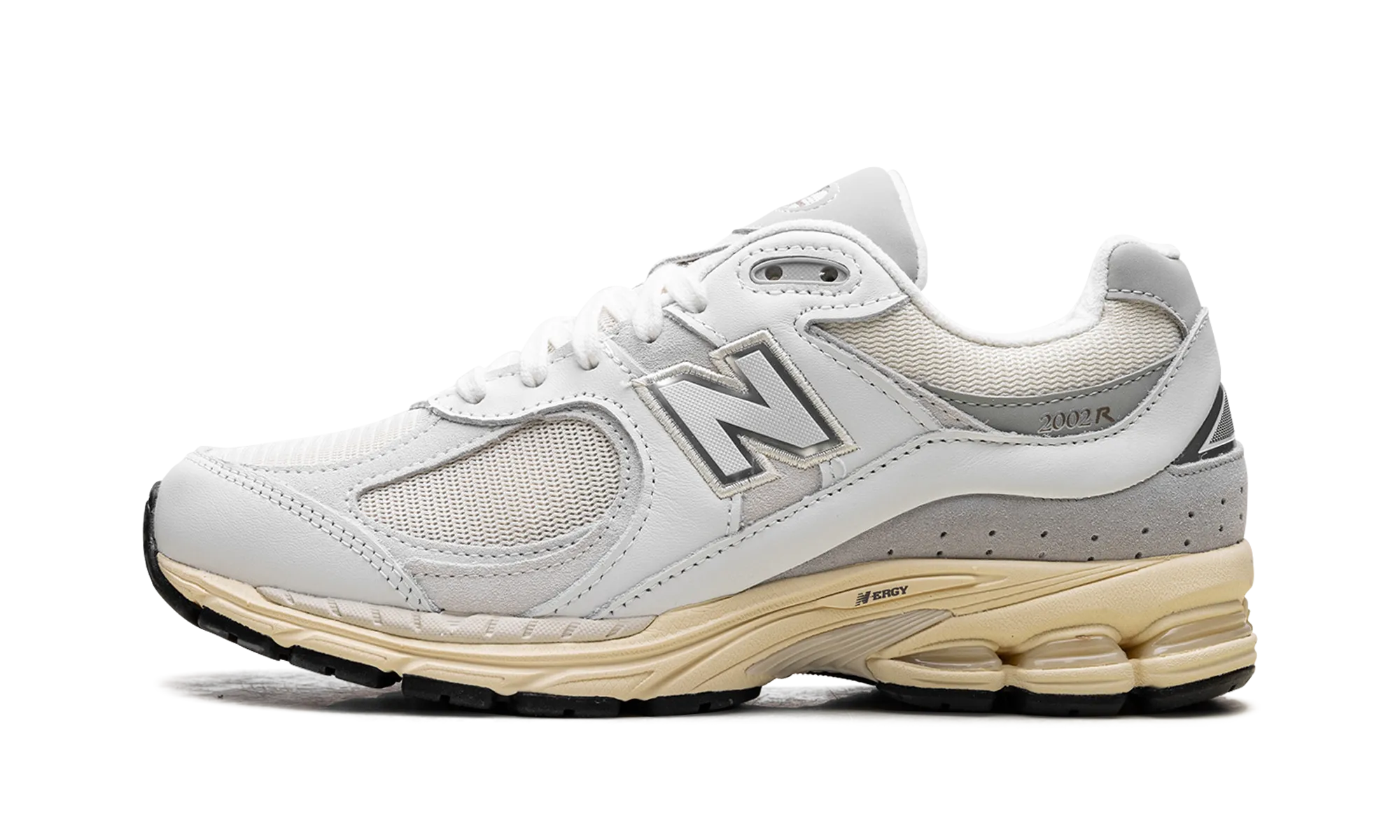 leather running shoes light - duty shoes 2002R "White Gold"