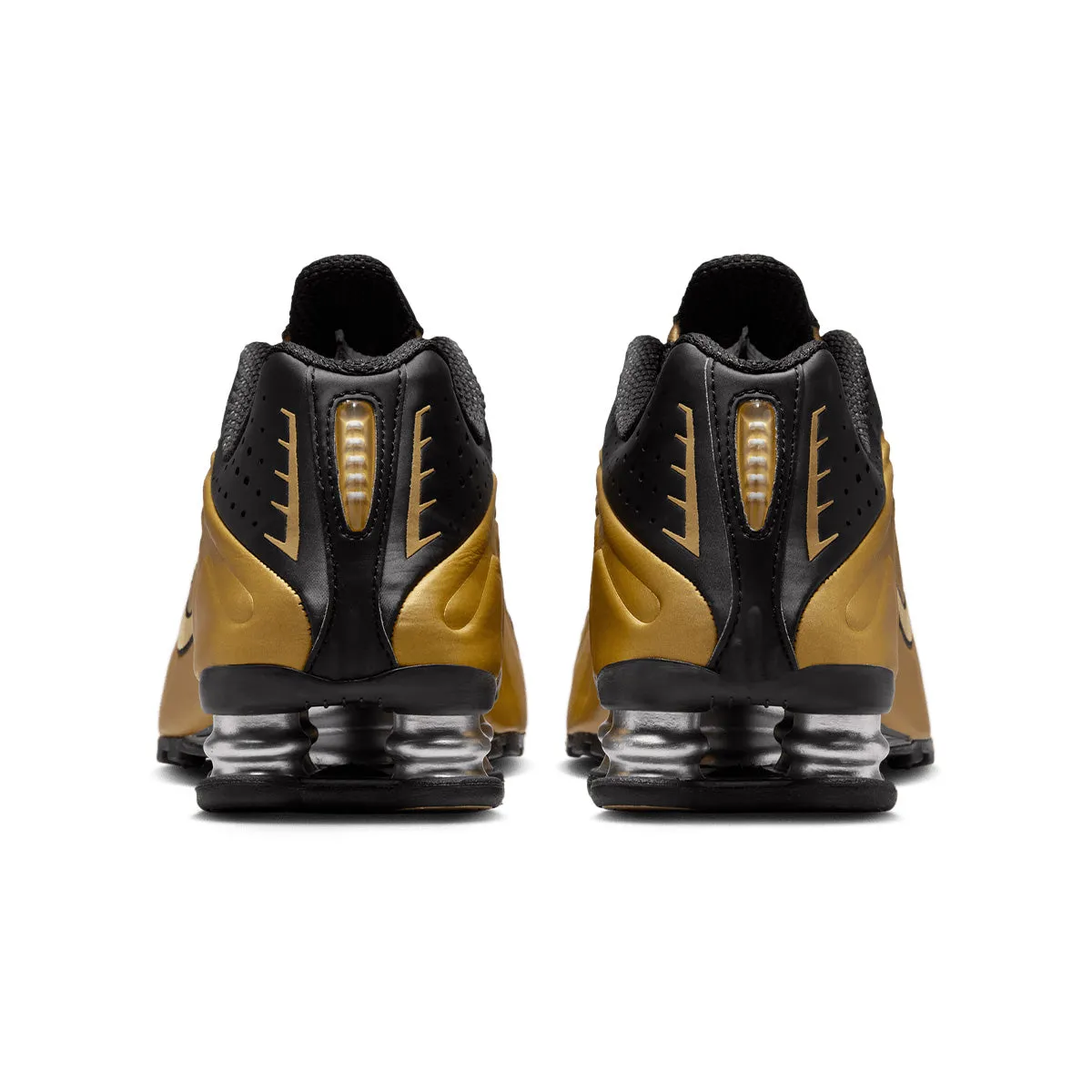 Wmns Shox R4 'Black Metallic Gold' balance improvement