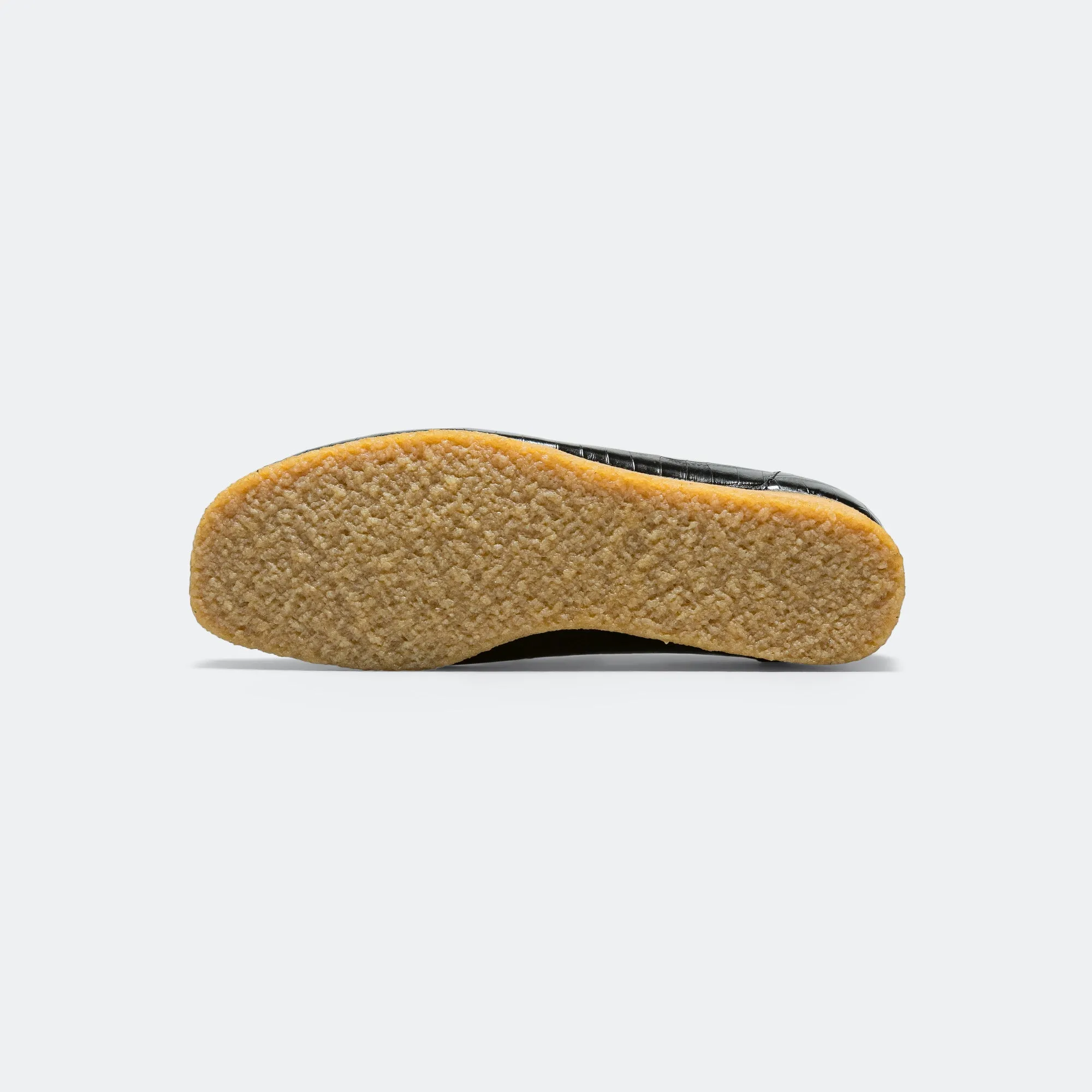 Wallabee Loafer - Black Crocodile Comfy Support Bold Choice