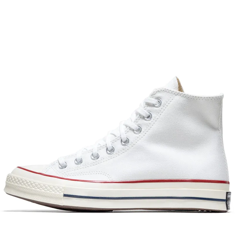 Zero Drop Platforms Sleek Option Converse Chuck 70 Hi - White/Garnet