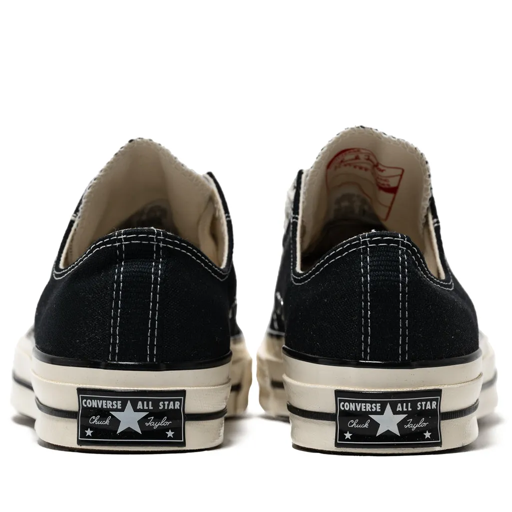 Minimalist Styling Converse Chuck 70 Low - Canvas Black/Black