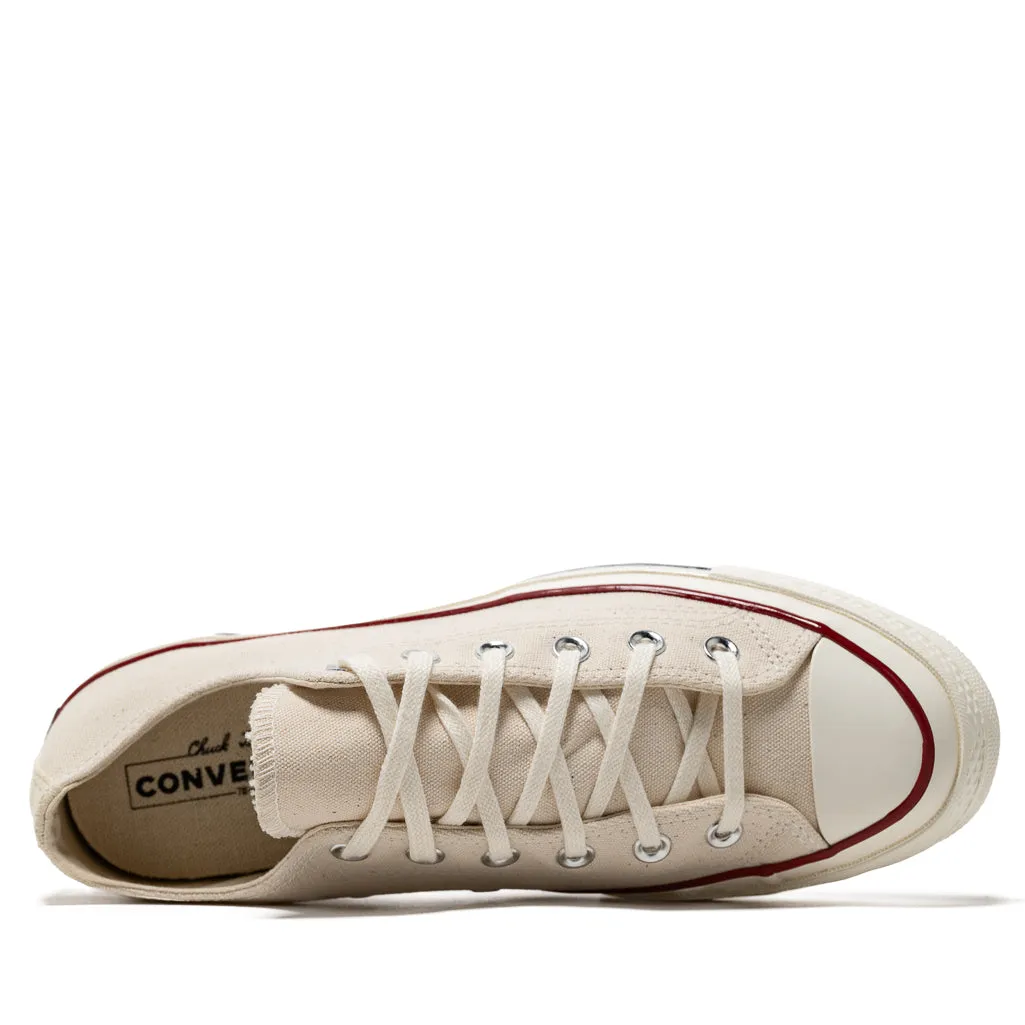 Light Weight Converse Chuck 70 Low - Canvas Parchment/Garnet