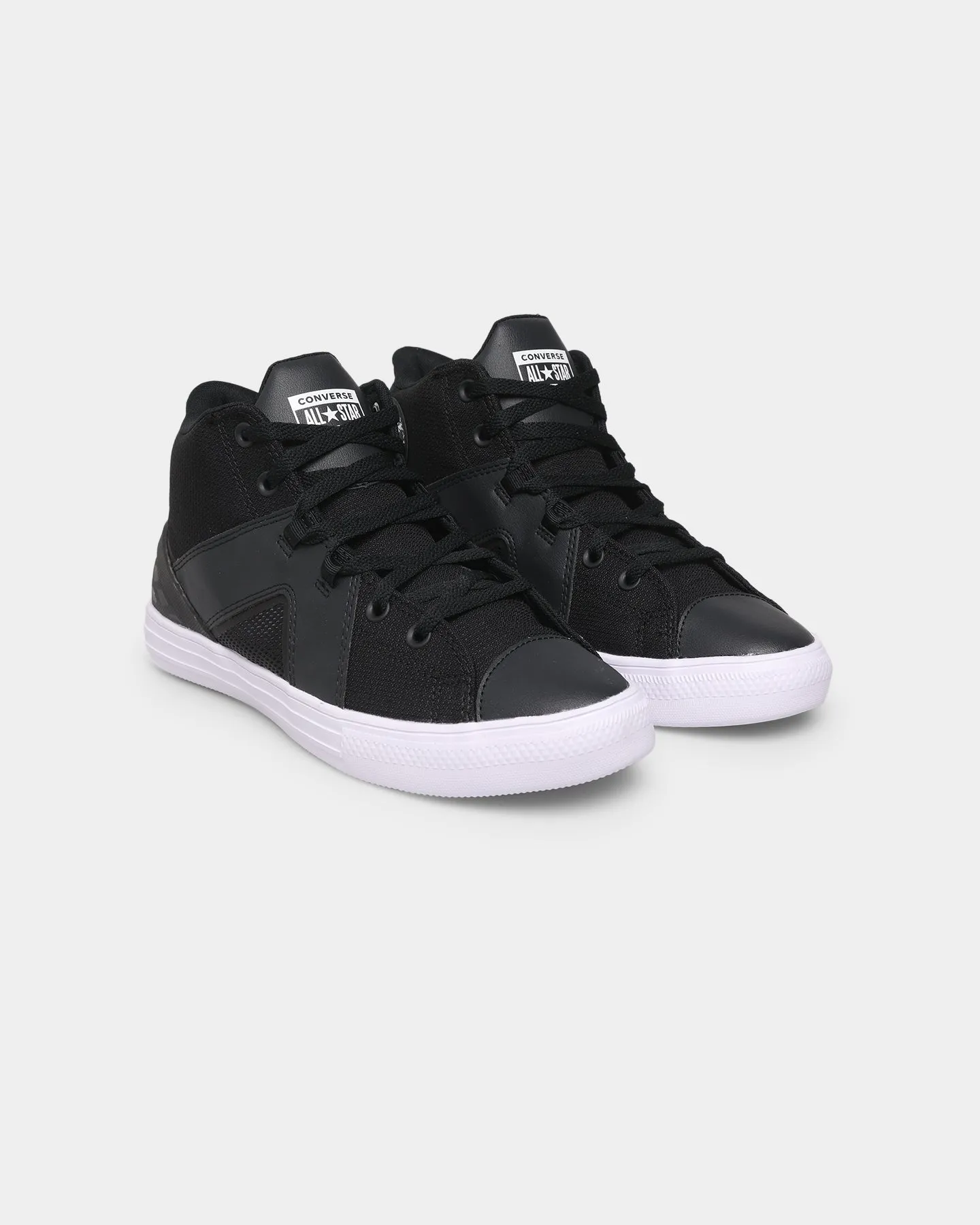 Converse Chuck Taylor All Star Flux Ultra Mid Black/Black/White Commute Light Runway Glow