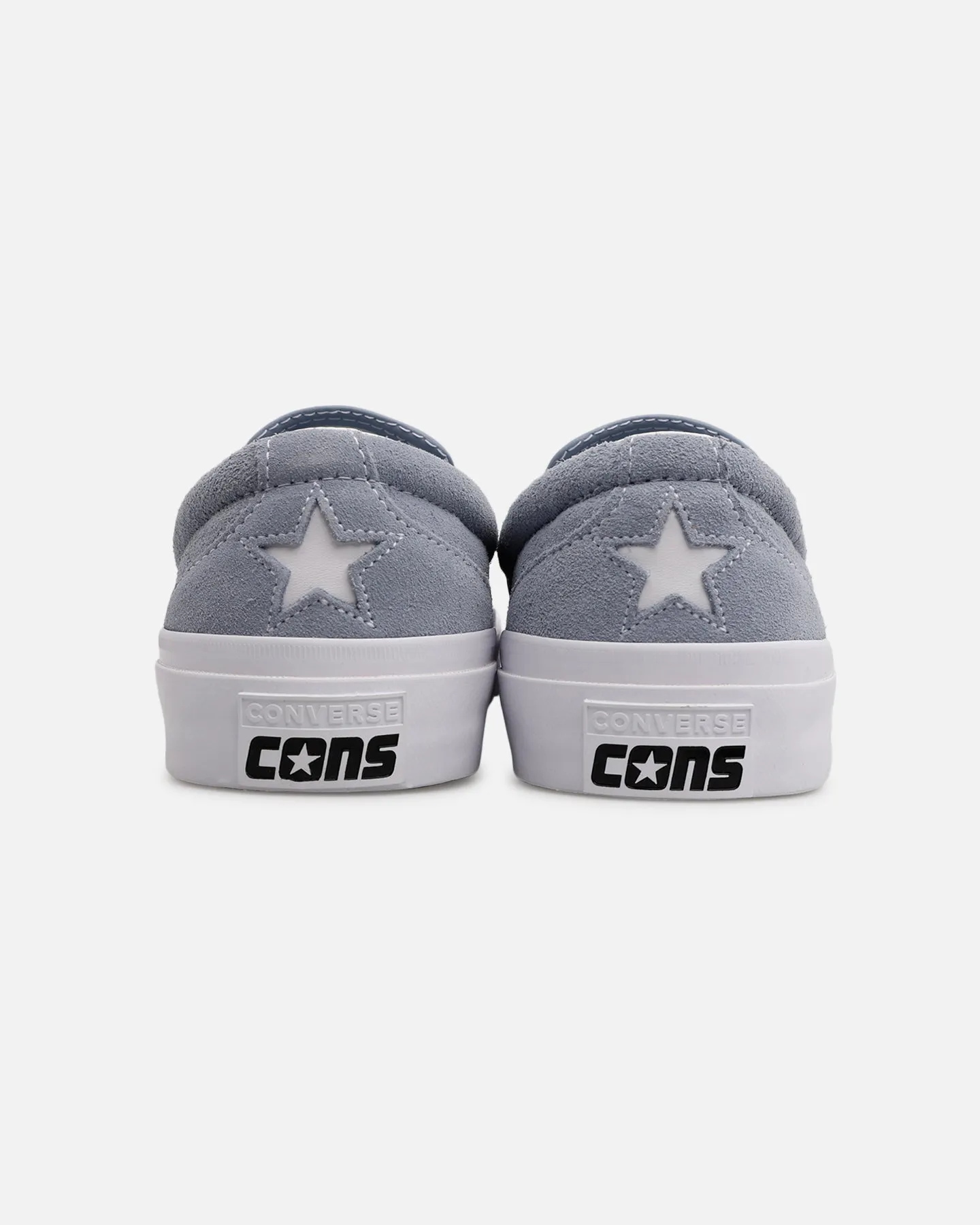 Converse One Star CC Slip On Light Blue Red Glow