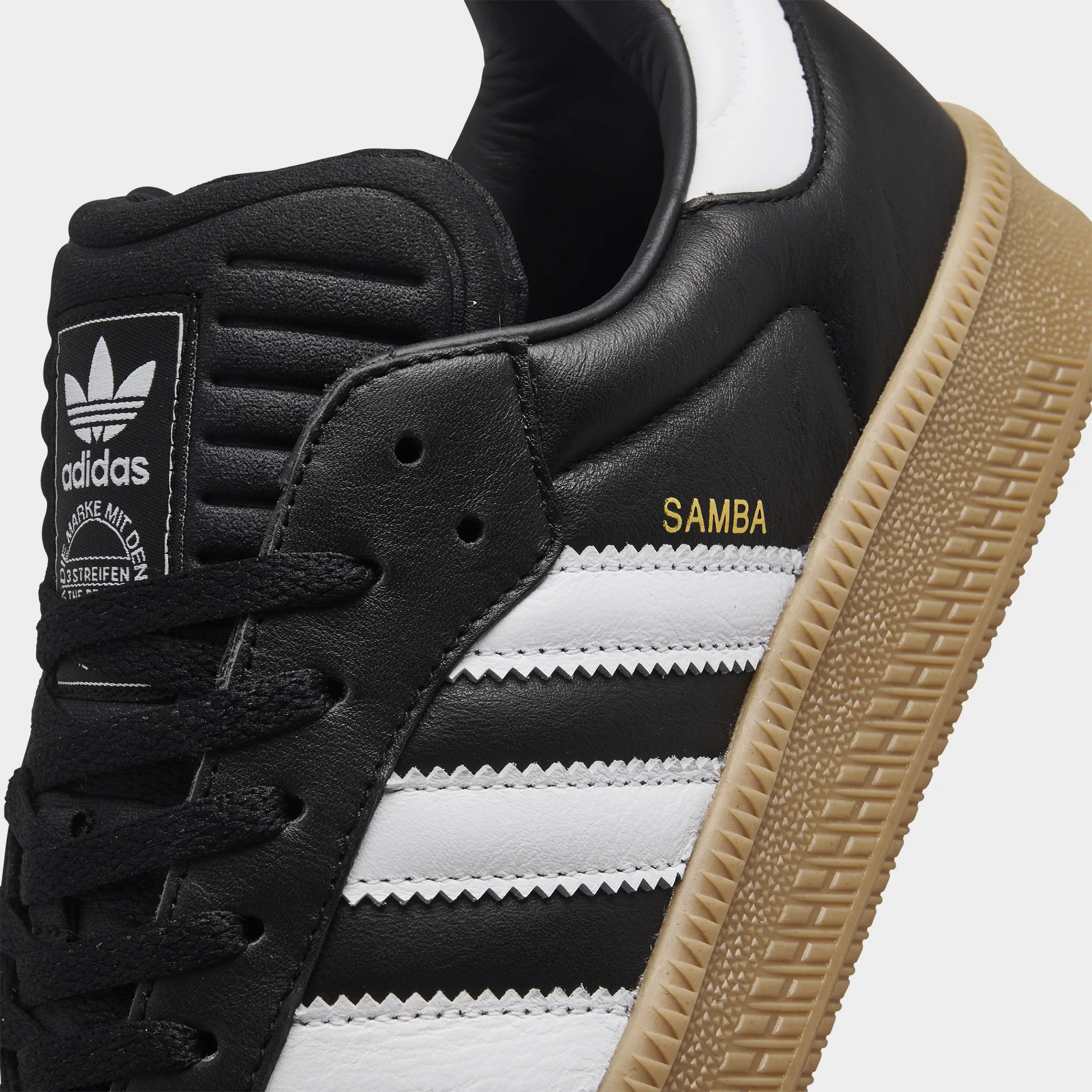 adidas Samba XLG Core Black /  Footwear White - Gum Grippy Sole