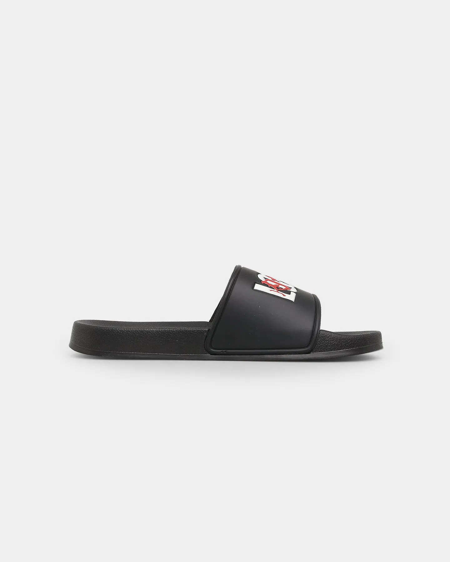 Loiter Honour Slides Black/Red Comfort Flex Mind Ease