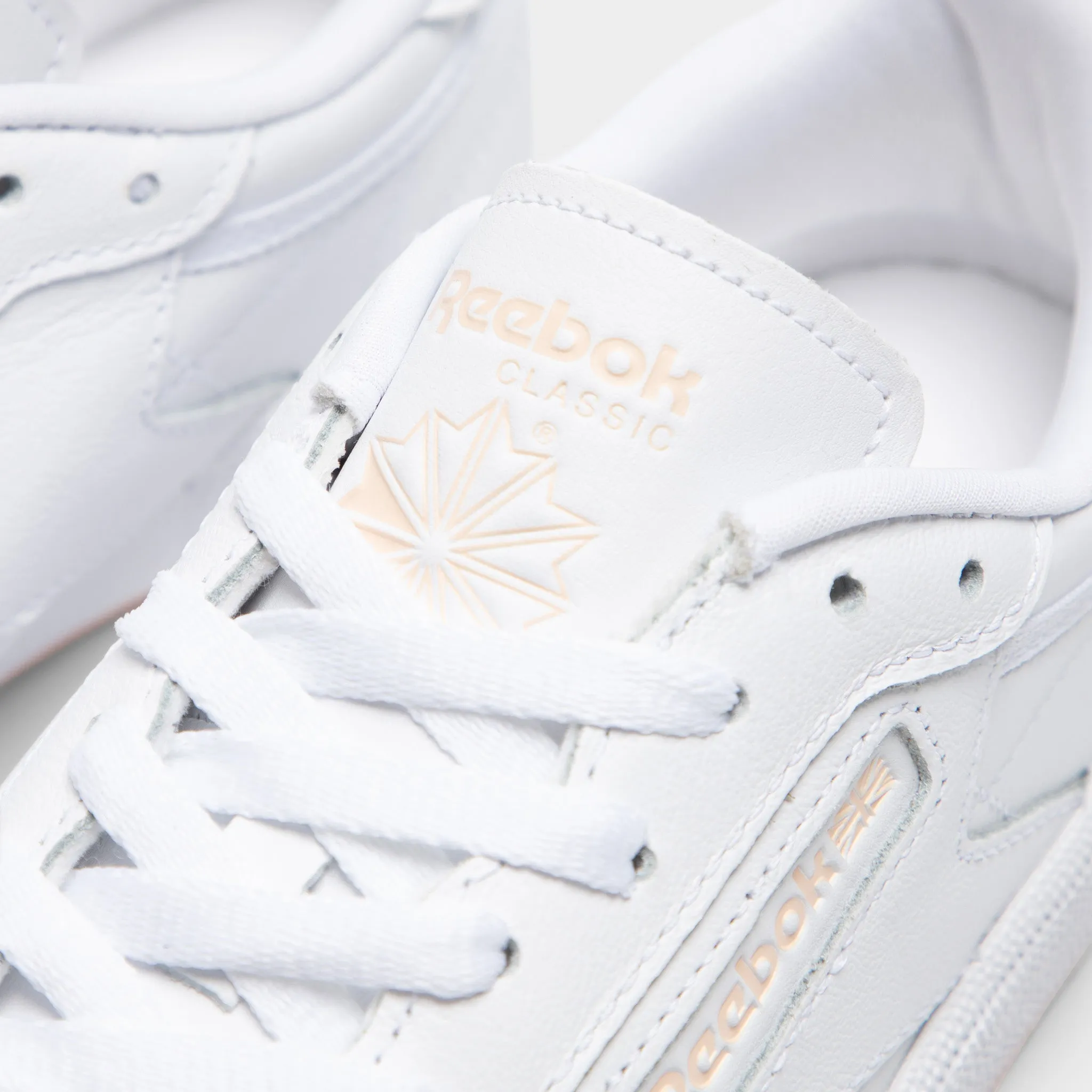 Reebok Women's Club C 85 White / Bleached Peach Korean Trend