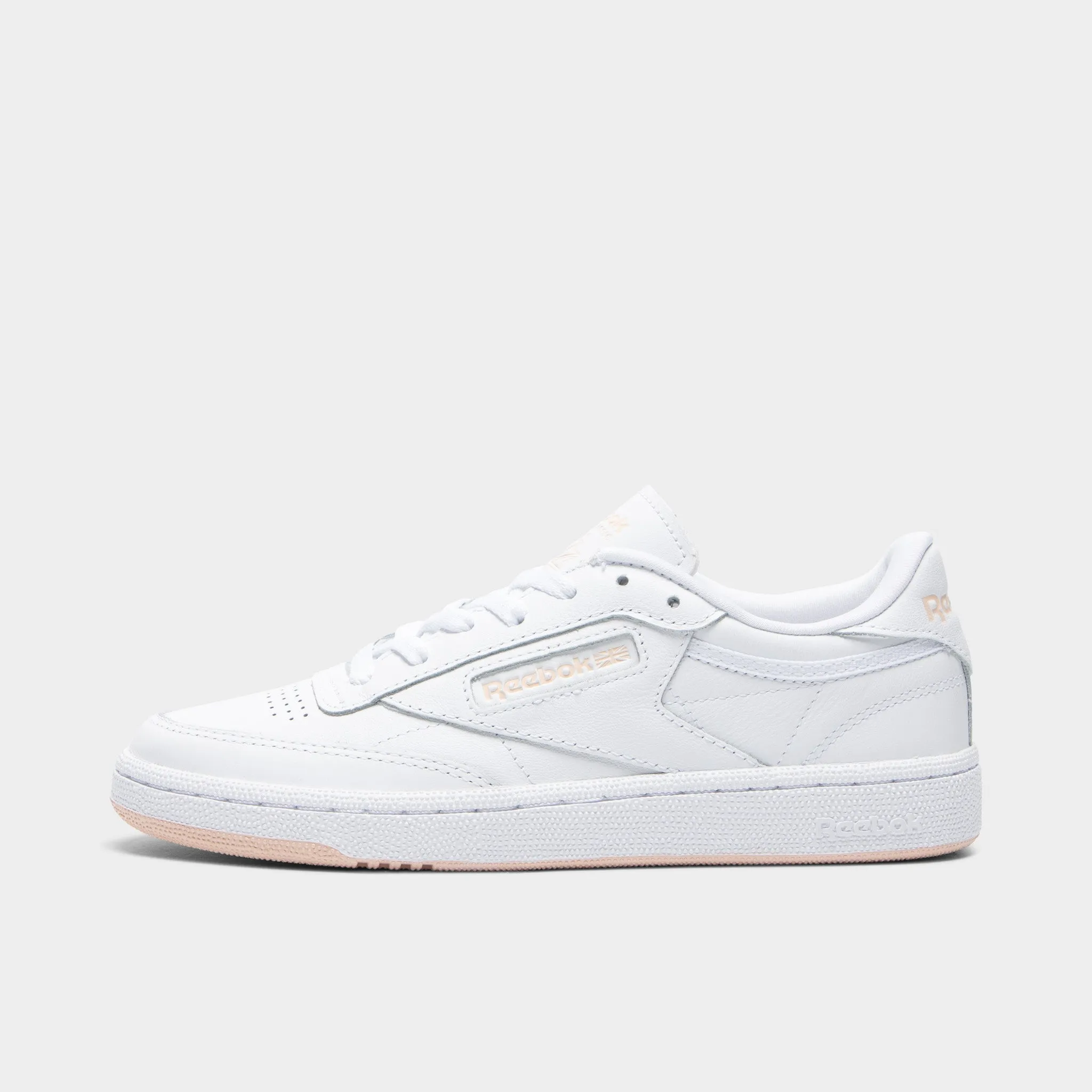 Feet Wellness Reebok Women's Club C 85 White / Bleached Peach