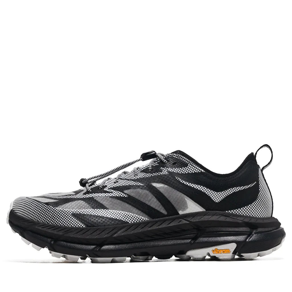 Unlined Comfort Rugged Terrain Hoka Mafate Speed 4 Lite TS - Black/White
