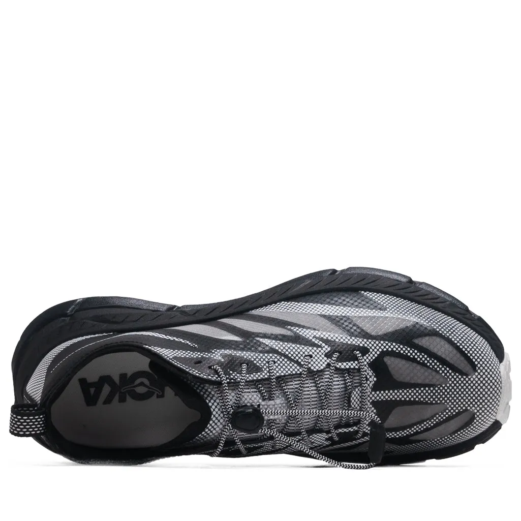 Hoka Mafate Speed 4 Lite TS - Black/White City Runner Bacterial Inhibition