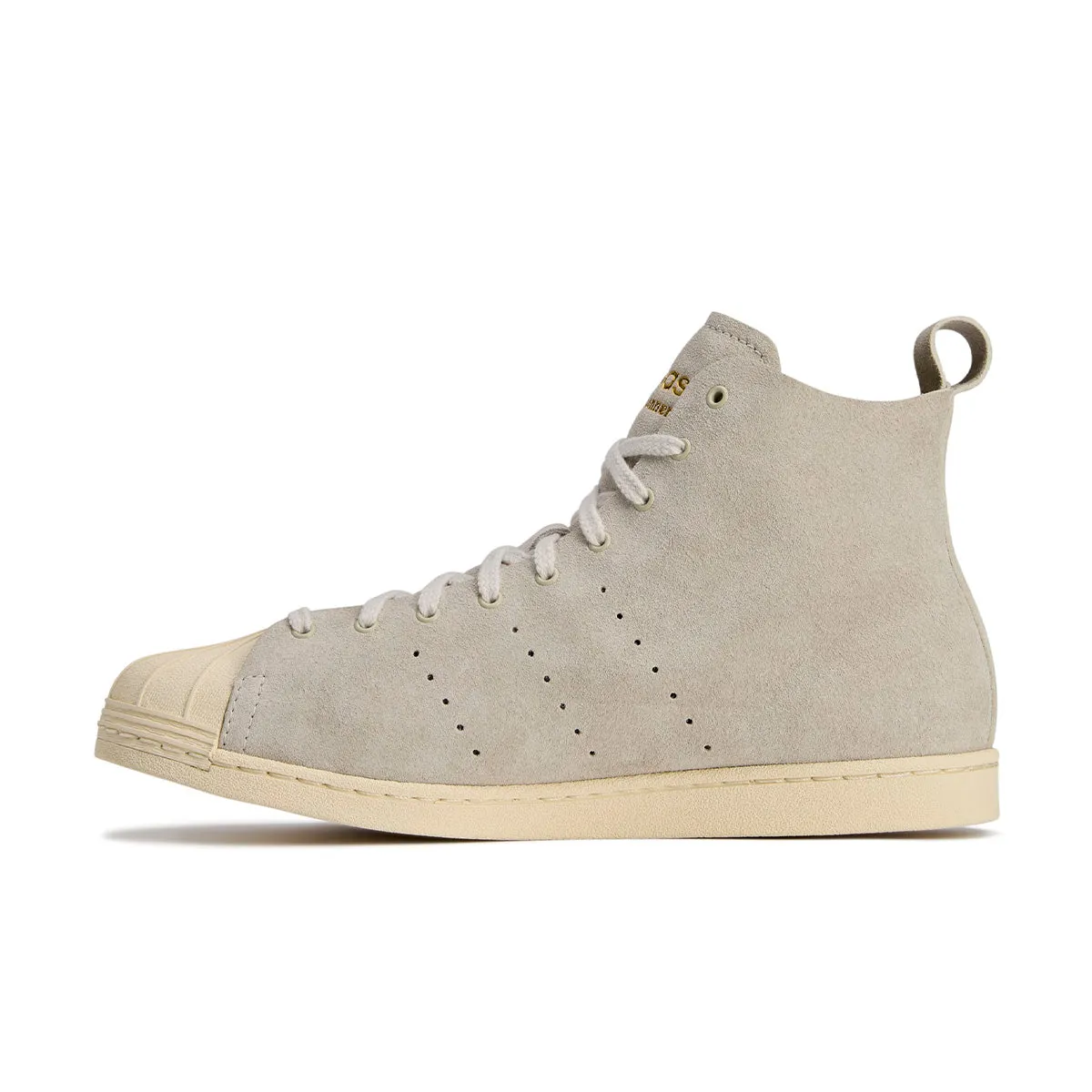   Wales Bonner Superstar Hi 'Mist Stone' Rubber Sole statement - making