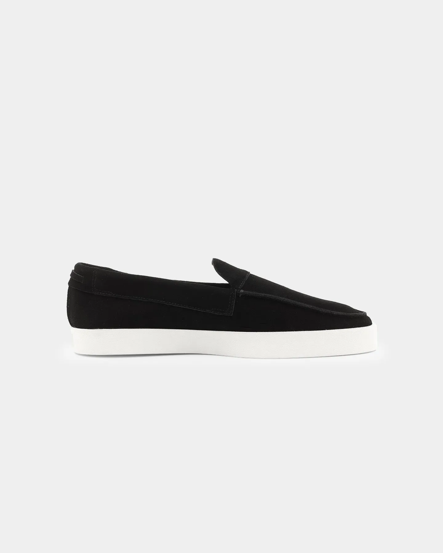 Saint Morta Hemisphere Suede Slip On Loafer Black/White Fit