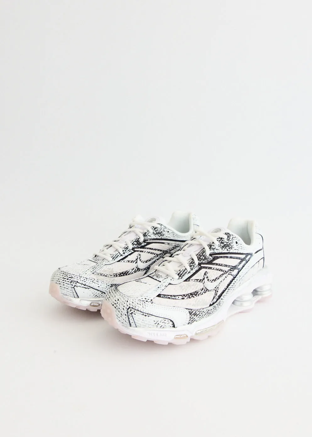 Shox Ride 2 'Metallic Platinum' Sneakers Foot Style