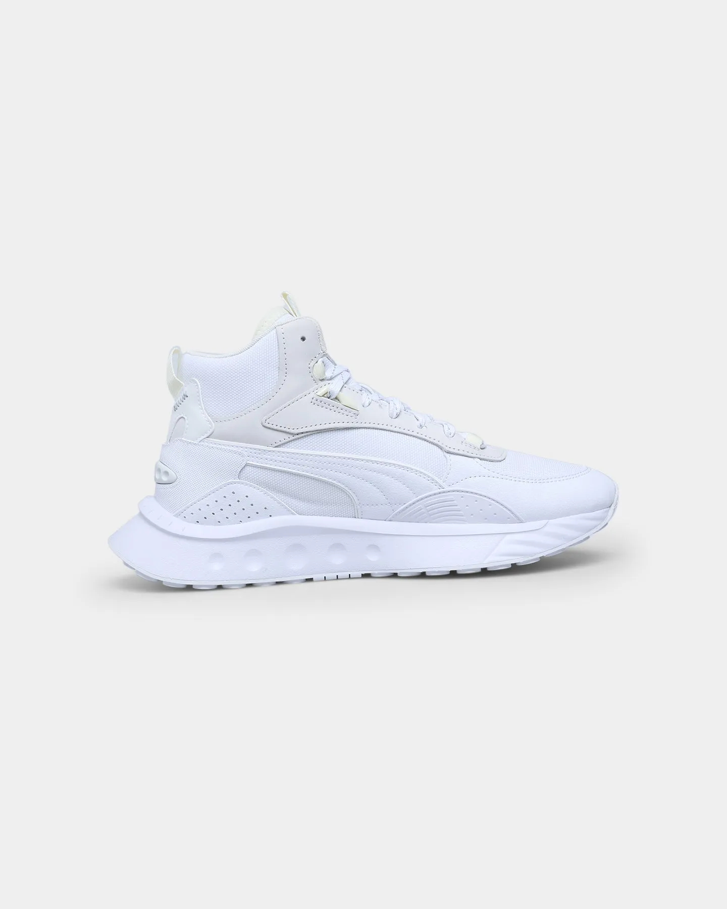 Stage Pop Puma Wild Rider Mid Core Puma White