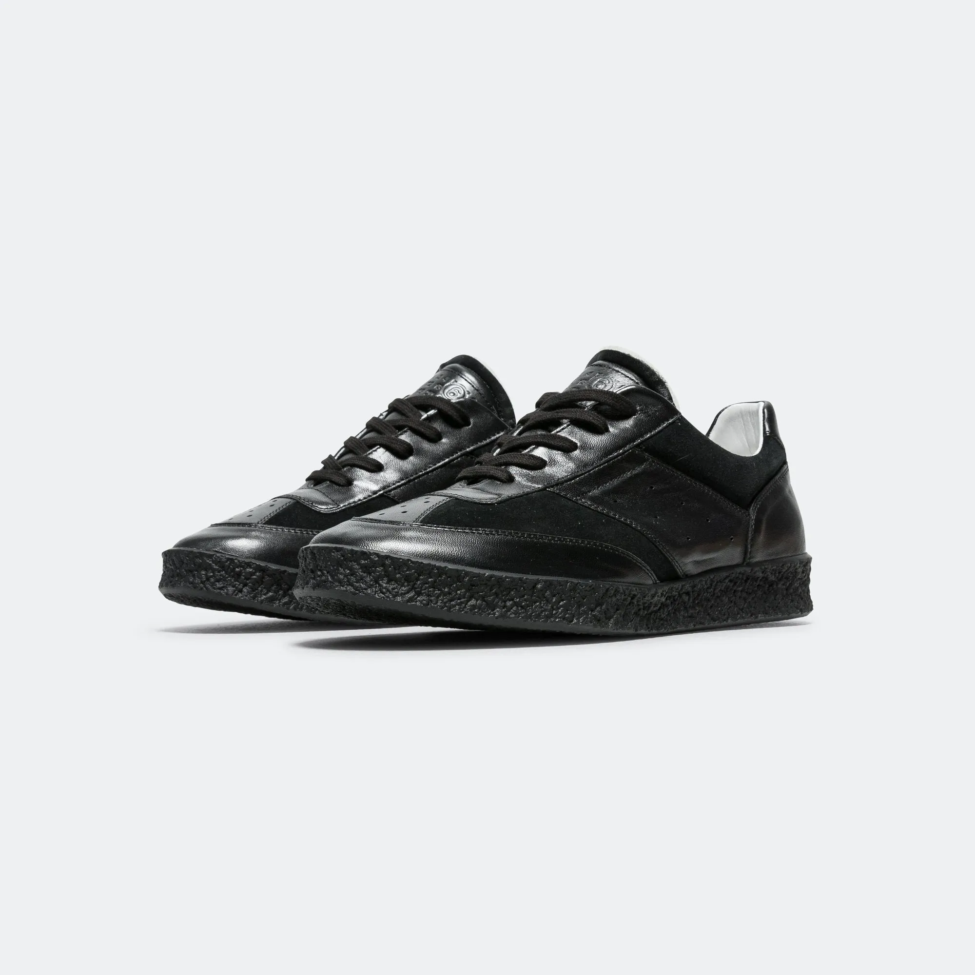 Court Sneakers - Black Leather Street Vibe Casual flexibility