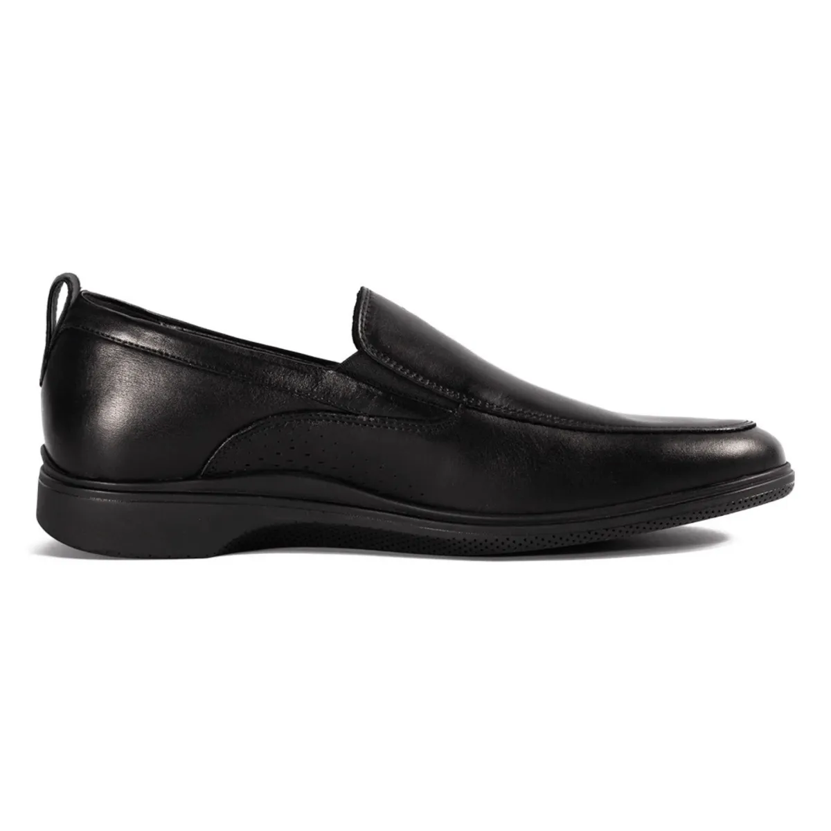 Amberjack Men's The Slip-On Obsidian Leather Pure Comfort