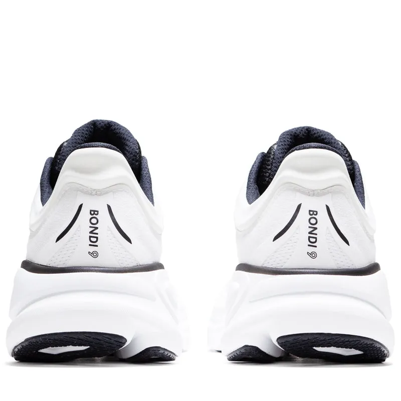 Hoka Bondi 9 - White/Black Dynamic Arch Harness