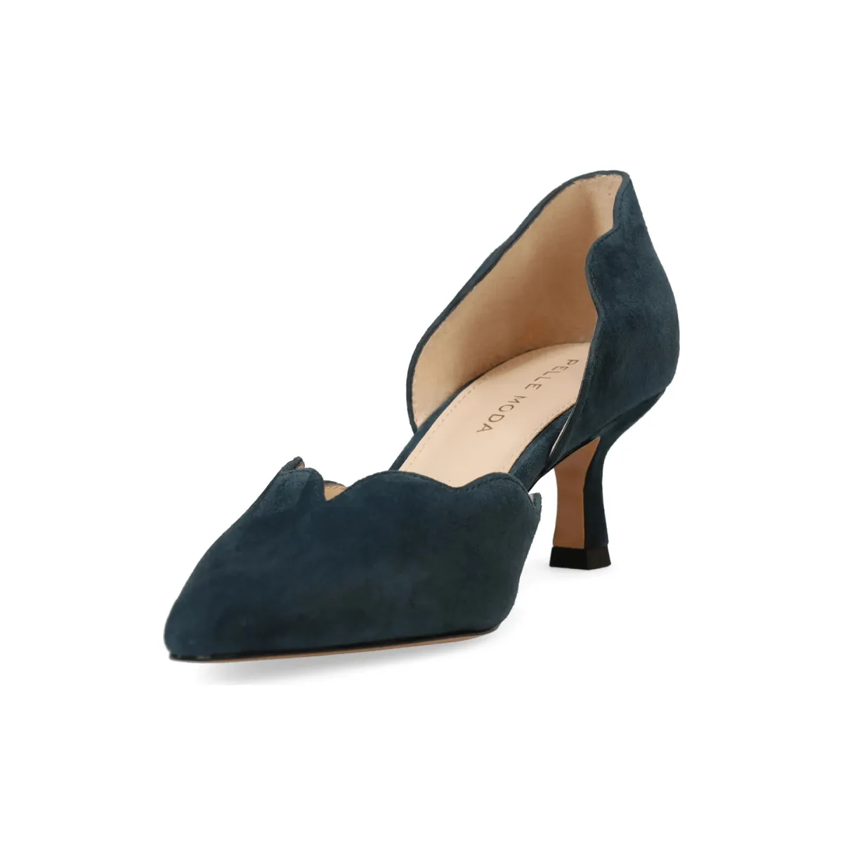 Bride Match Fast Wear Pelle Moda Women's Keala d'Orsay Midnight Kid Suede