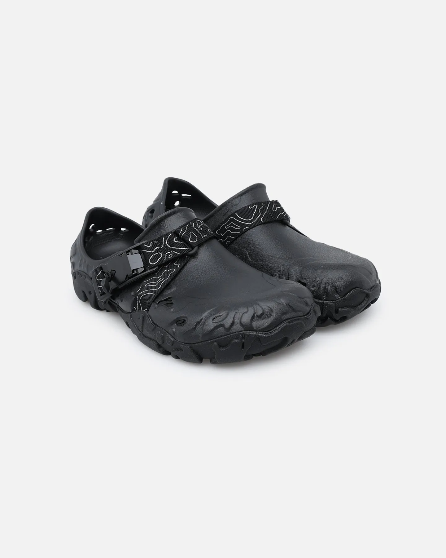 Garden Mood Spring Bloom Crocs All-Terrain Atlas Black