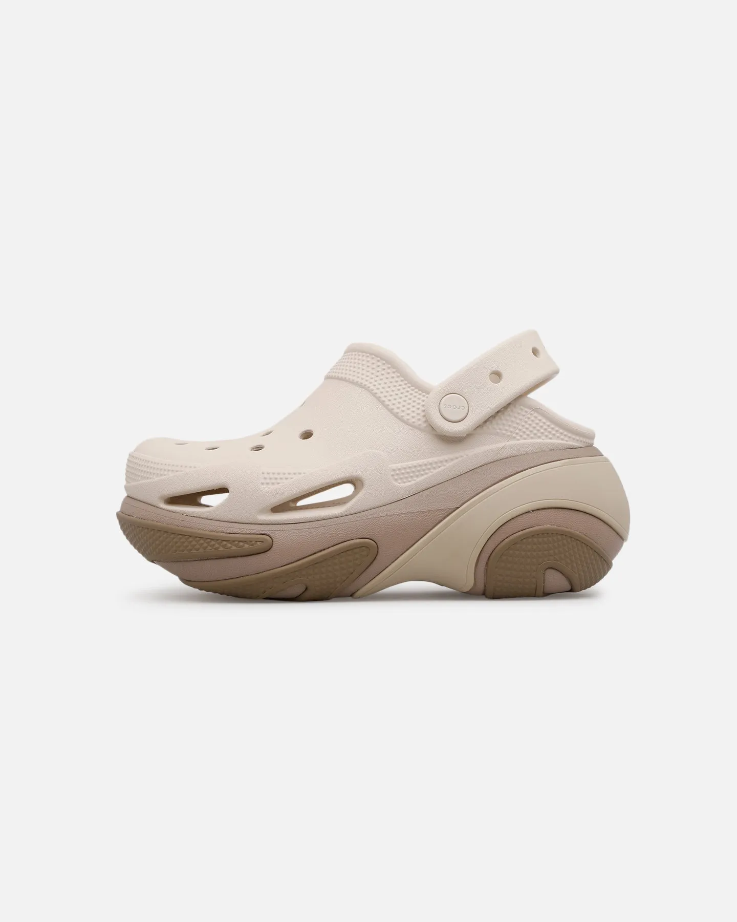 Crocs Bubble Crush Clog Taupe Cross Road