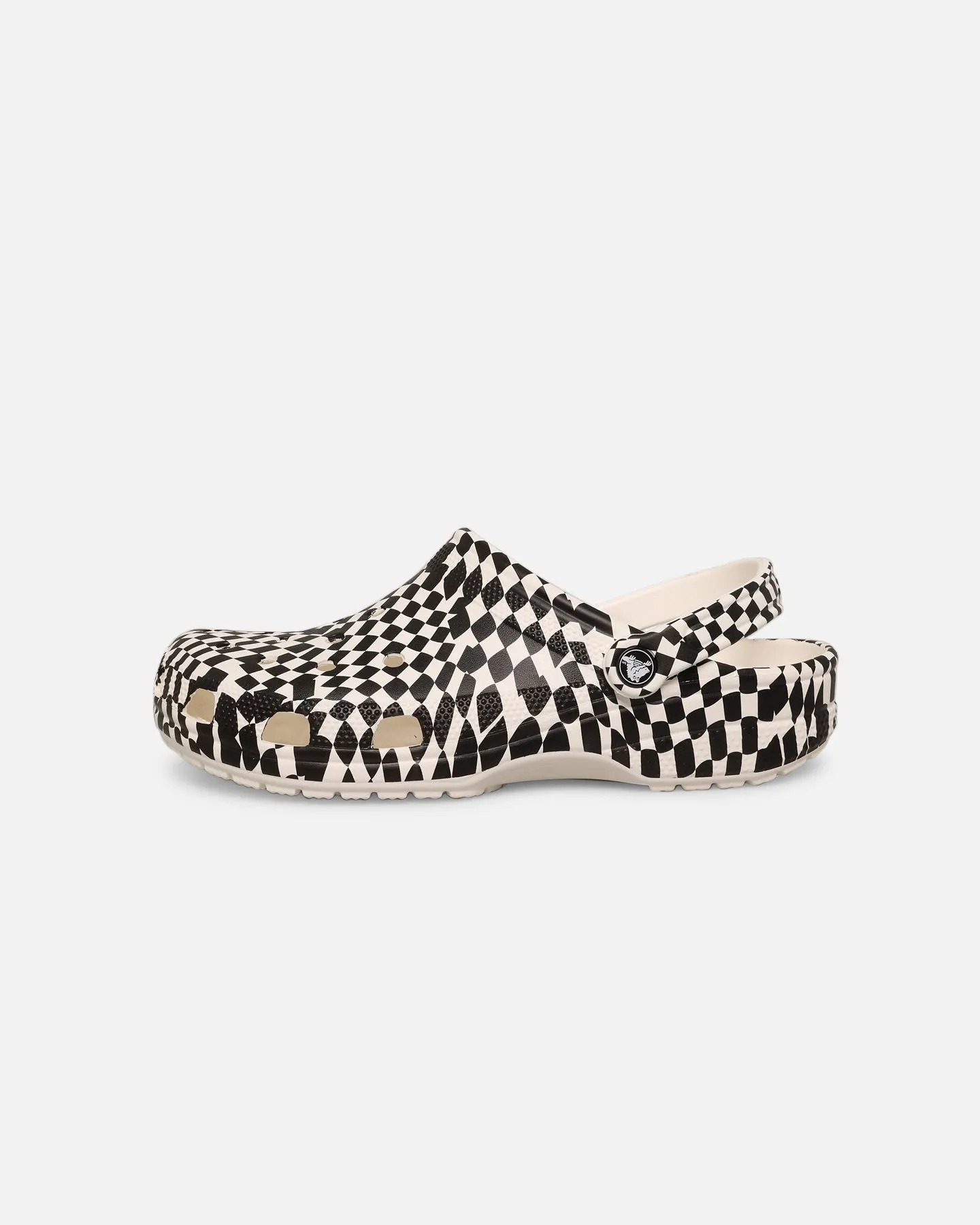 City Bright Crocs Class Warped Check Classic Clog White/Black