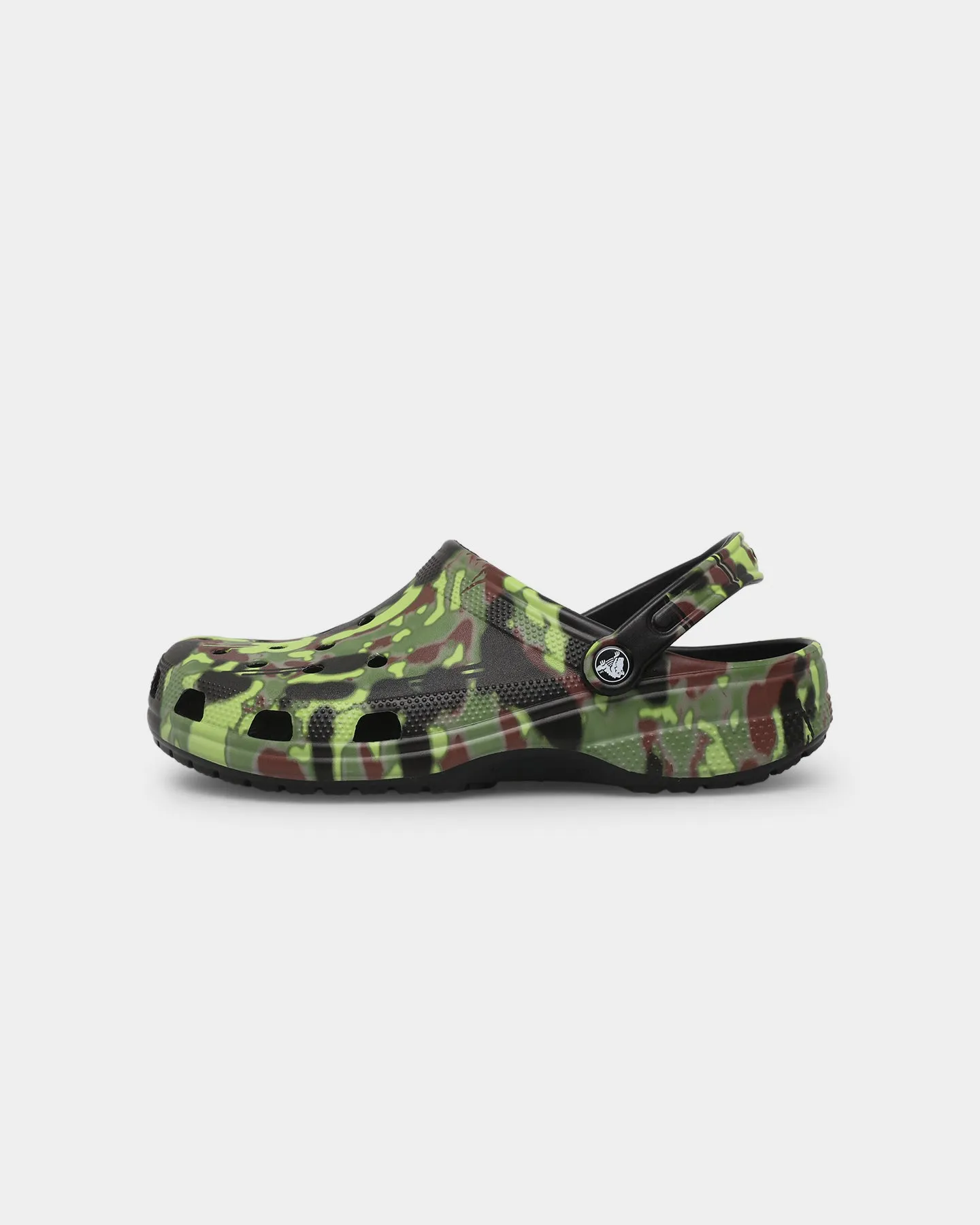 Flexible Lake Step Crocs Classic Clog Spray Camo Black